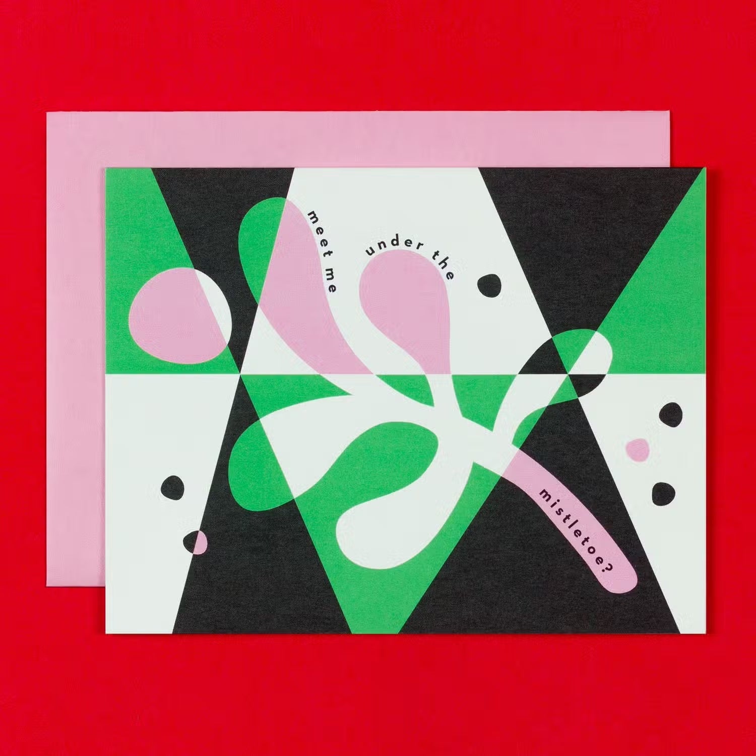 Meet Me Under the Mistletoe Holiday Card