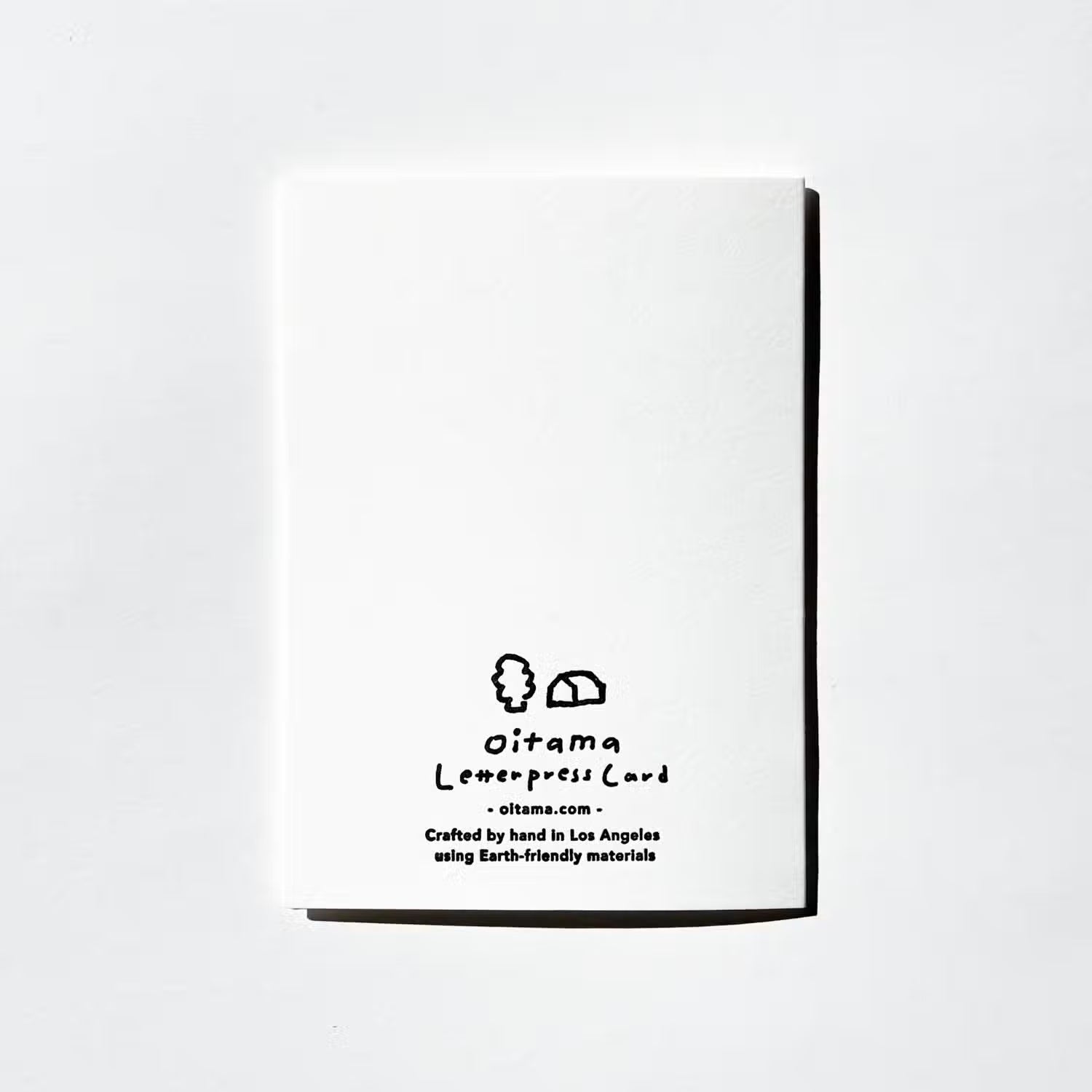 Holiday Black Tree Letterpress Card