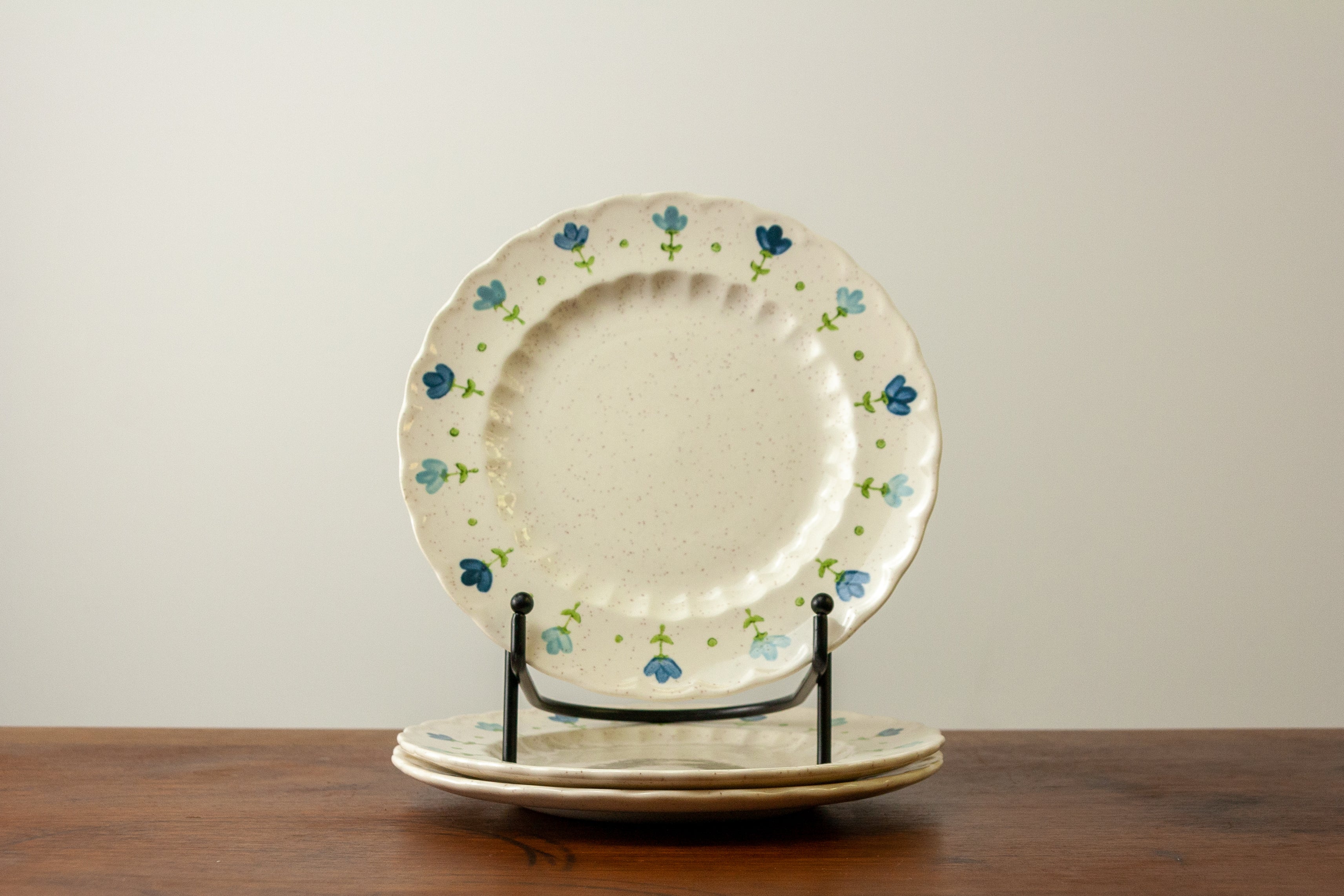 True Blue Vernonware Salad Plates (Set of 3)