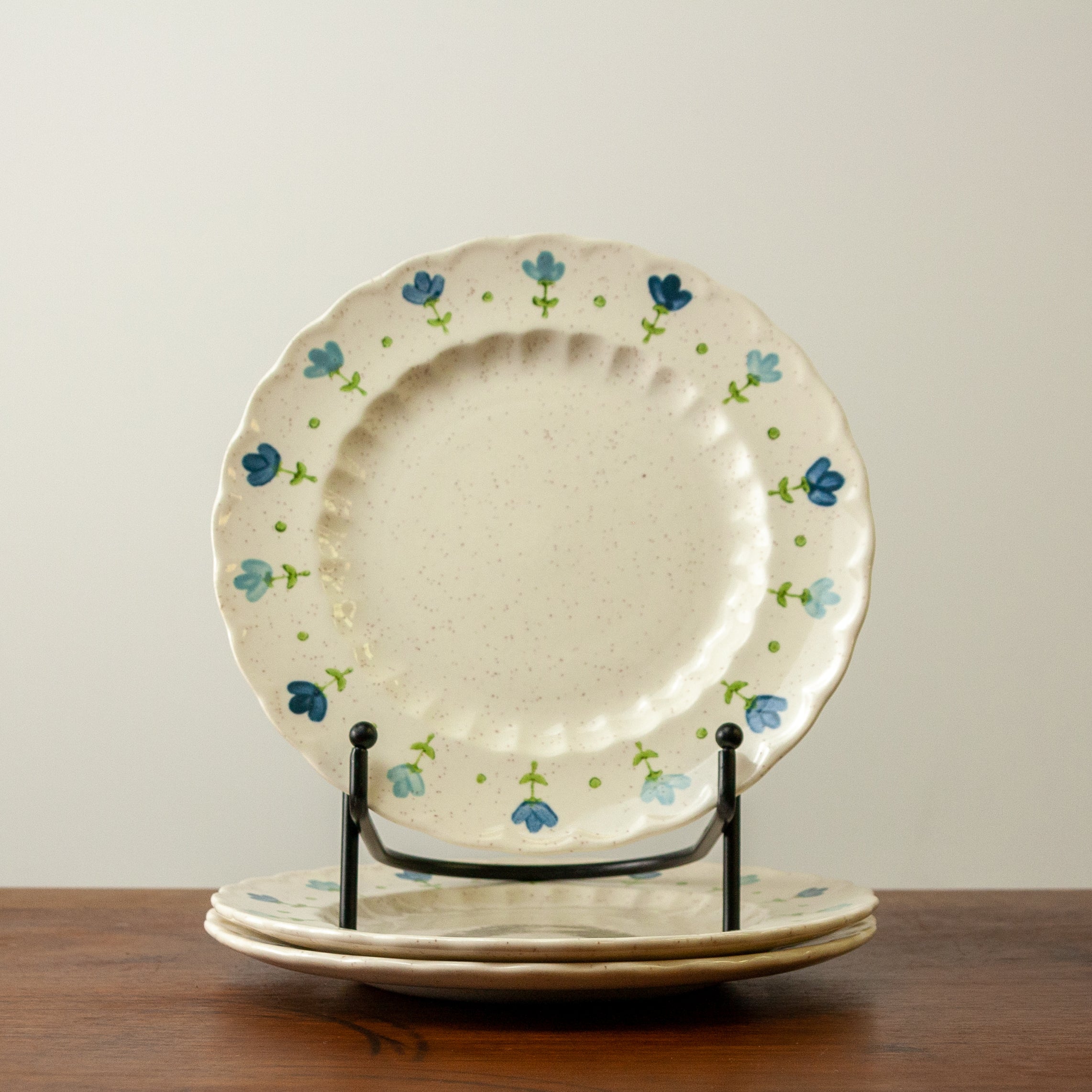 True Blue Vernonware Salad Plates (Set of 3)