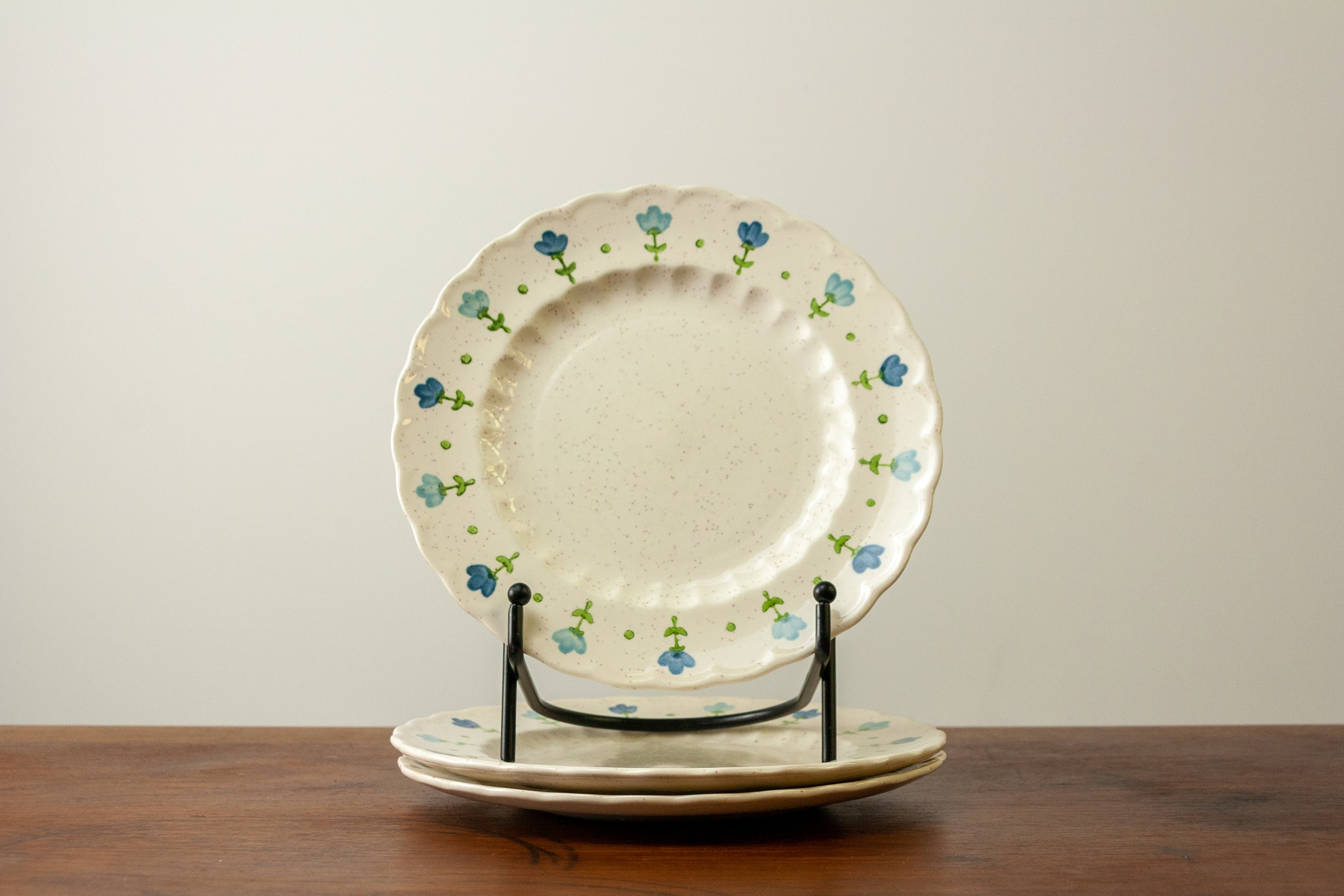 True Blue Vernonware Salad Plates (Set of 3)