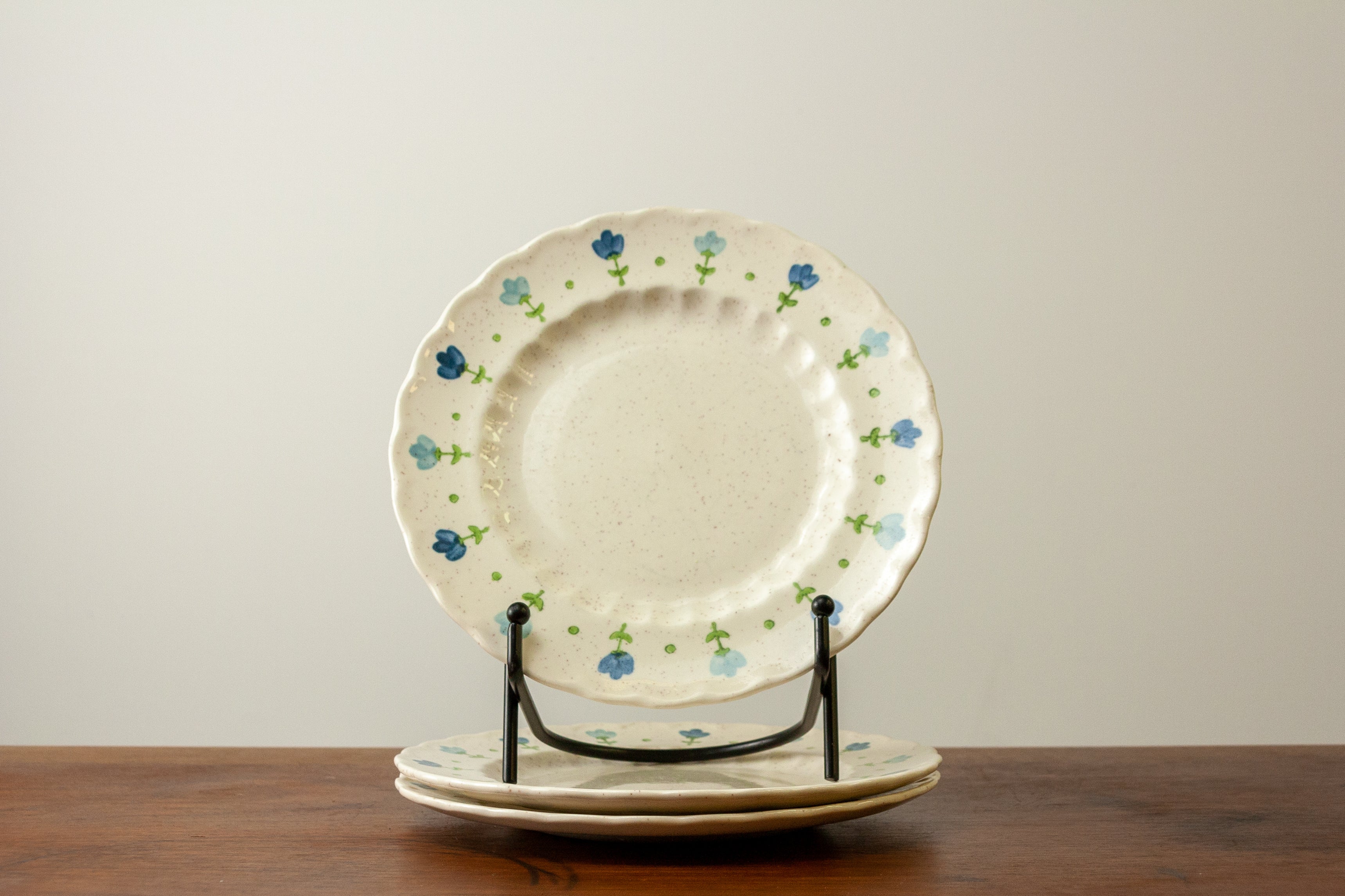 True Blue Vernonware Salad Plates (Set of 3)