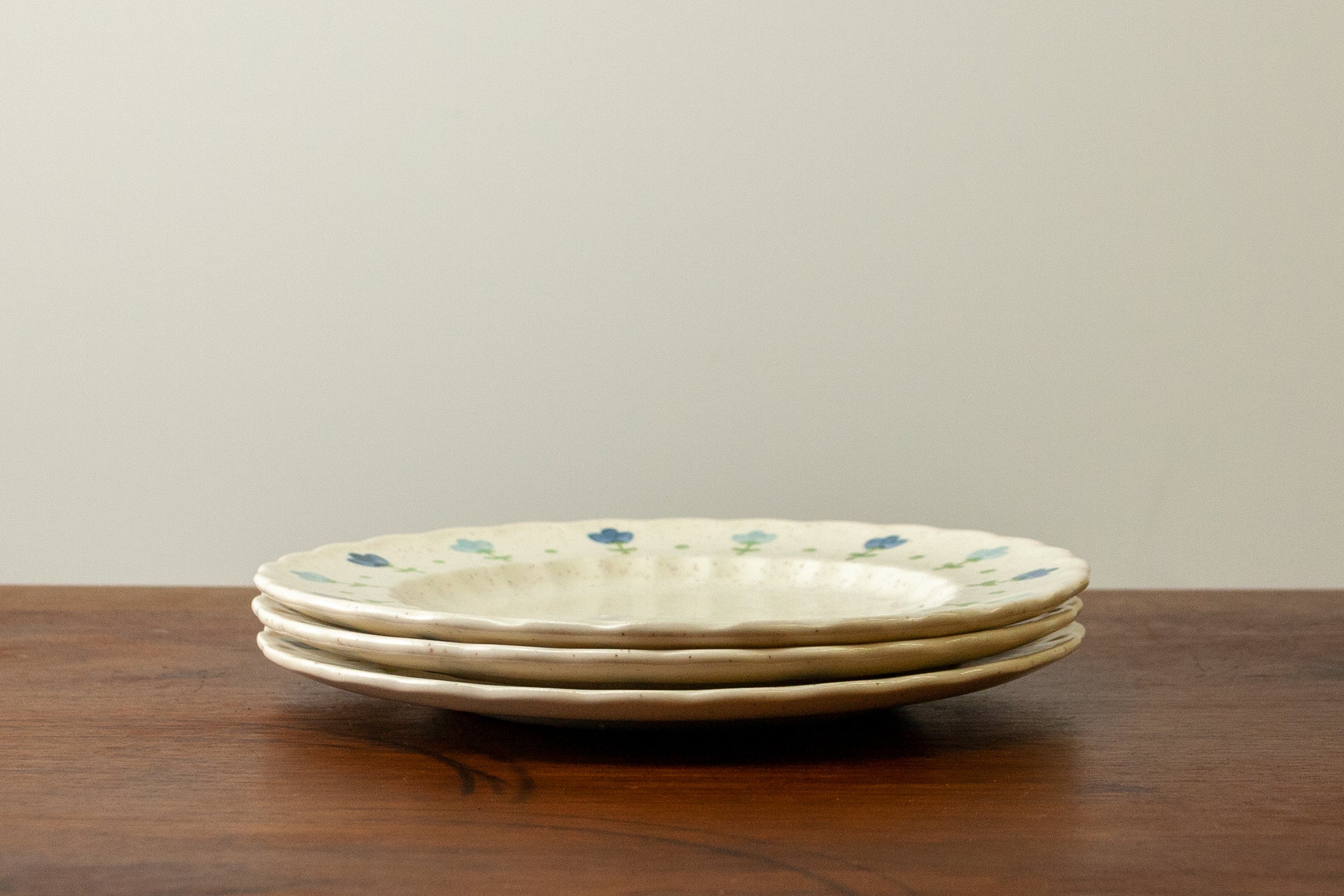 True Blue Vernonware Salad Plates (Set of 3)