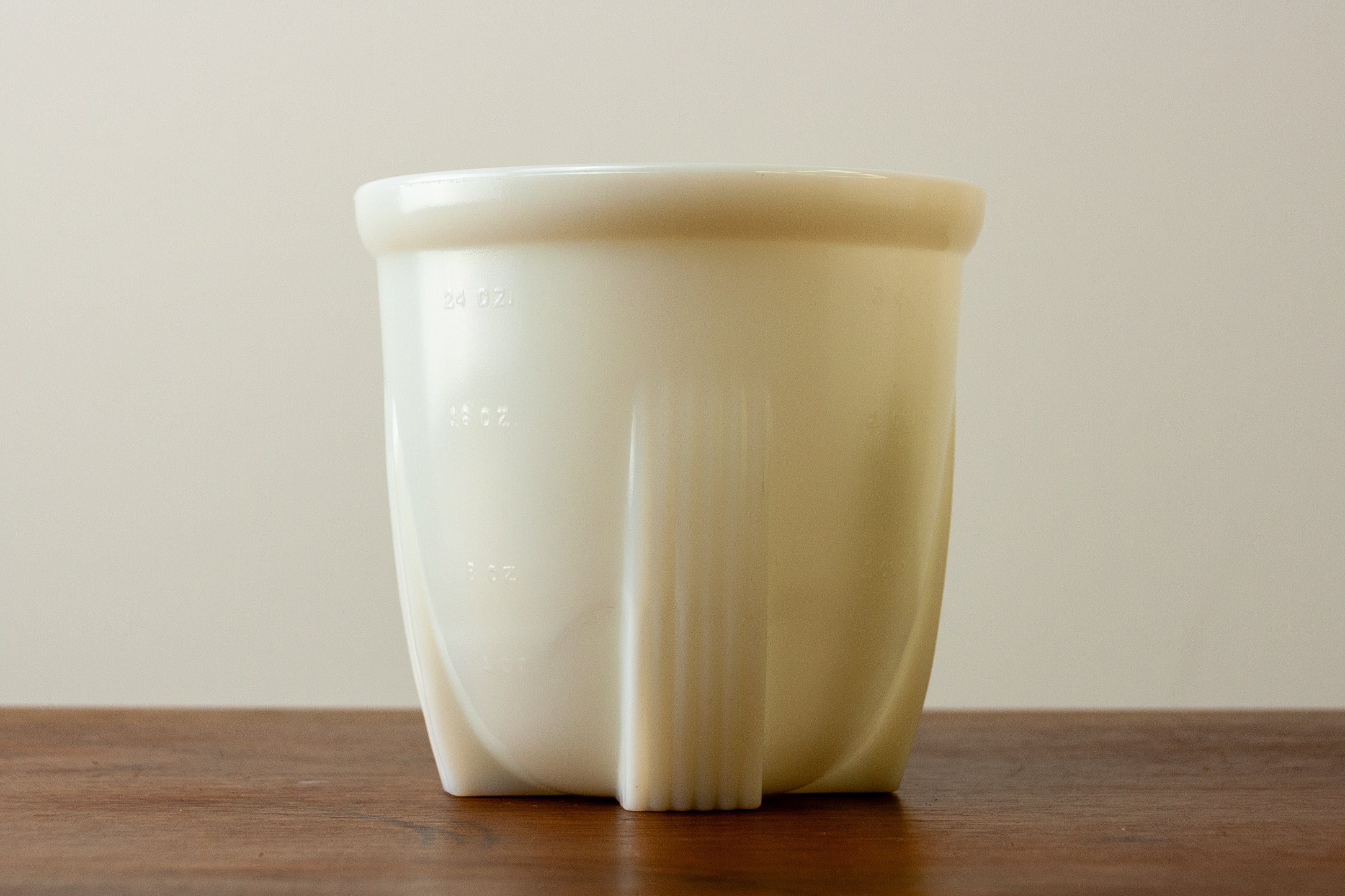 Milk Glass Measuring Bowl
