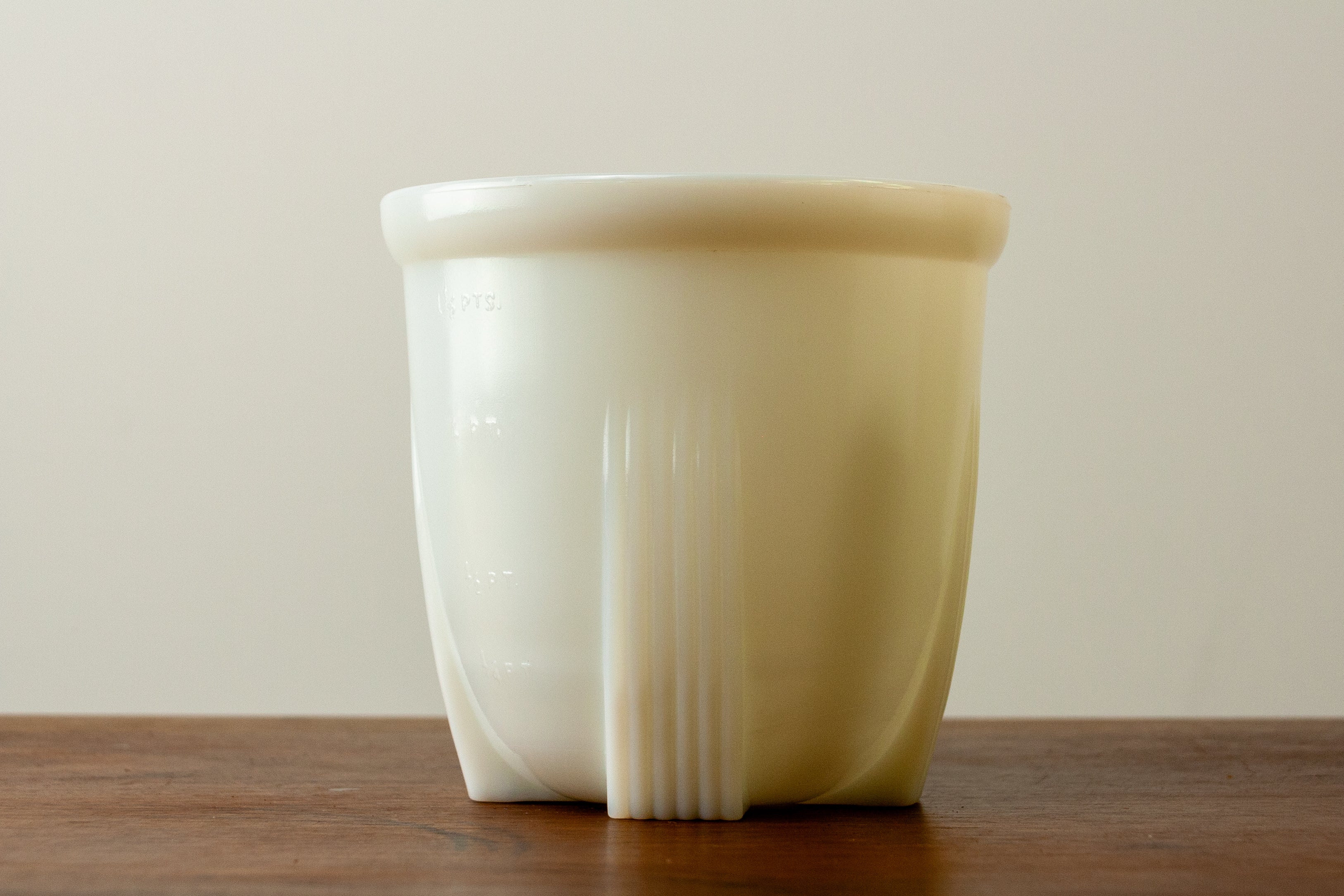 Milk Glass Measuring Bowl