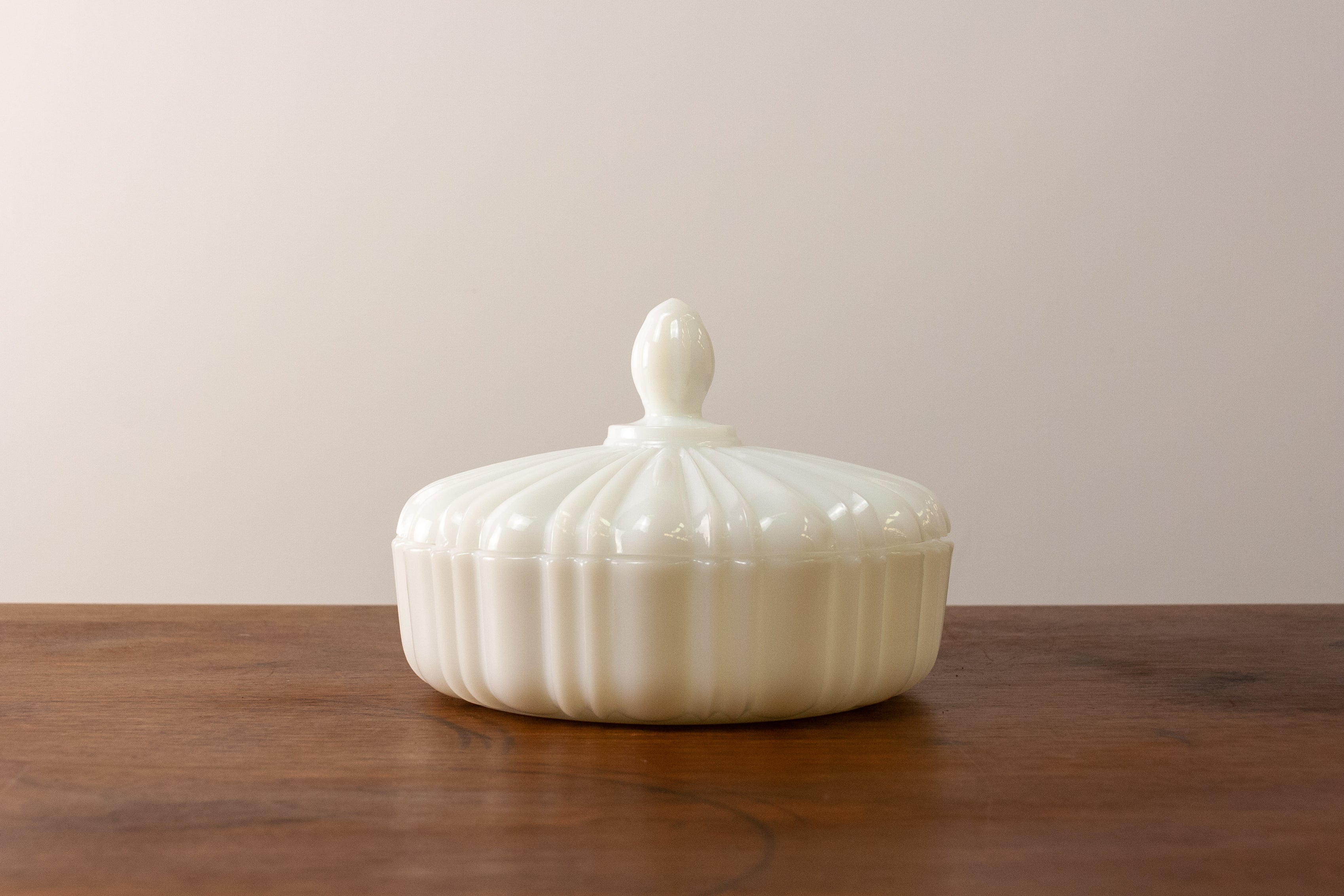 Anchor Hocking Milk Glass Covered Dish