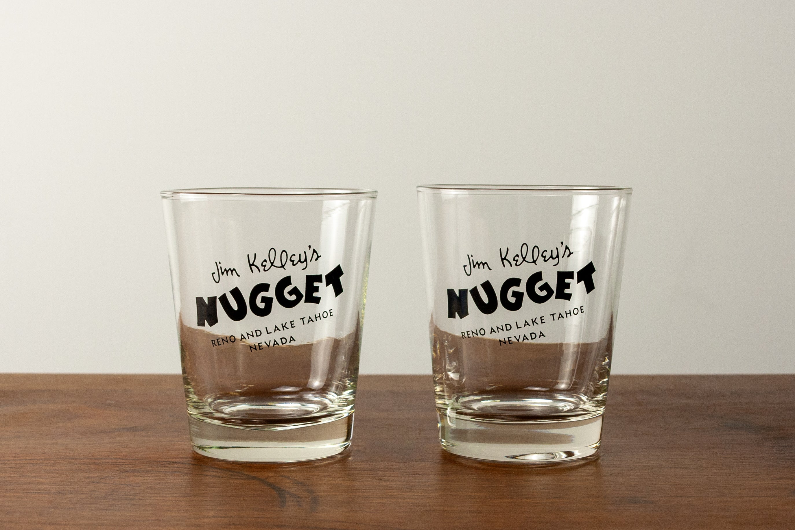 Jim Kelley's Nugget Lowball Glasses (Set of 2)