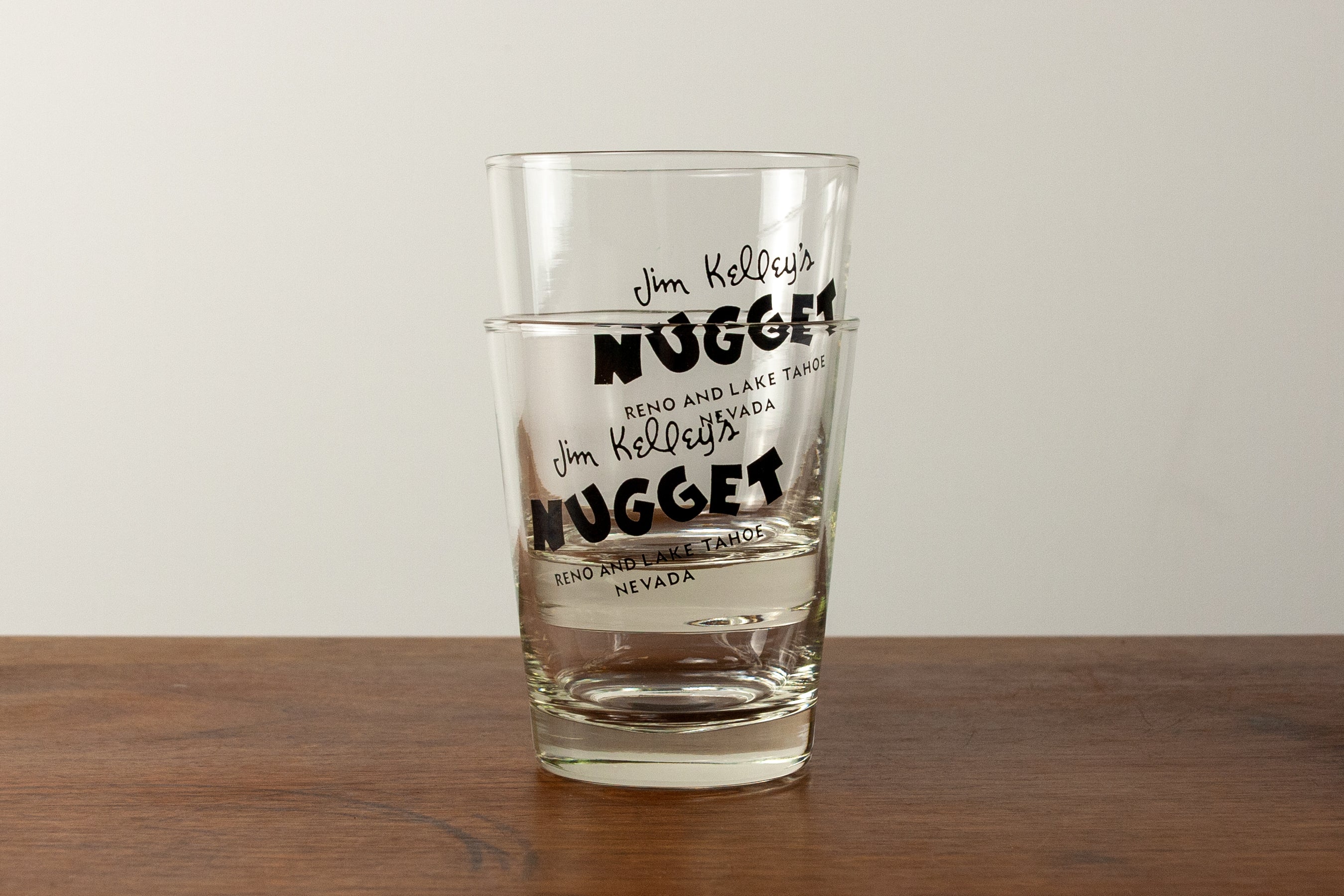 Jim Kelley's Nugget Lowball Glasses (Set of 2)