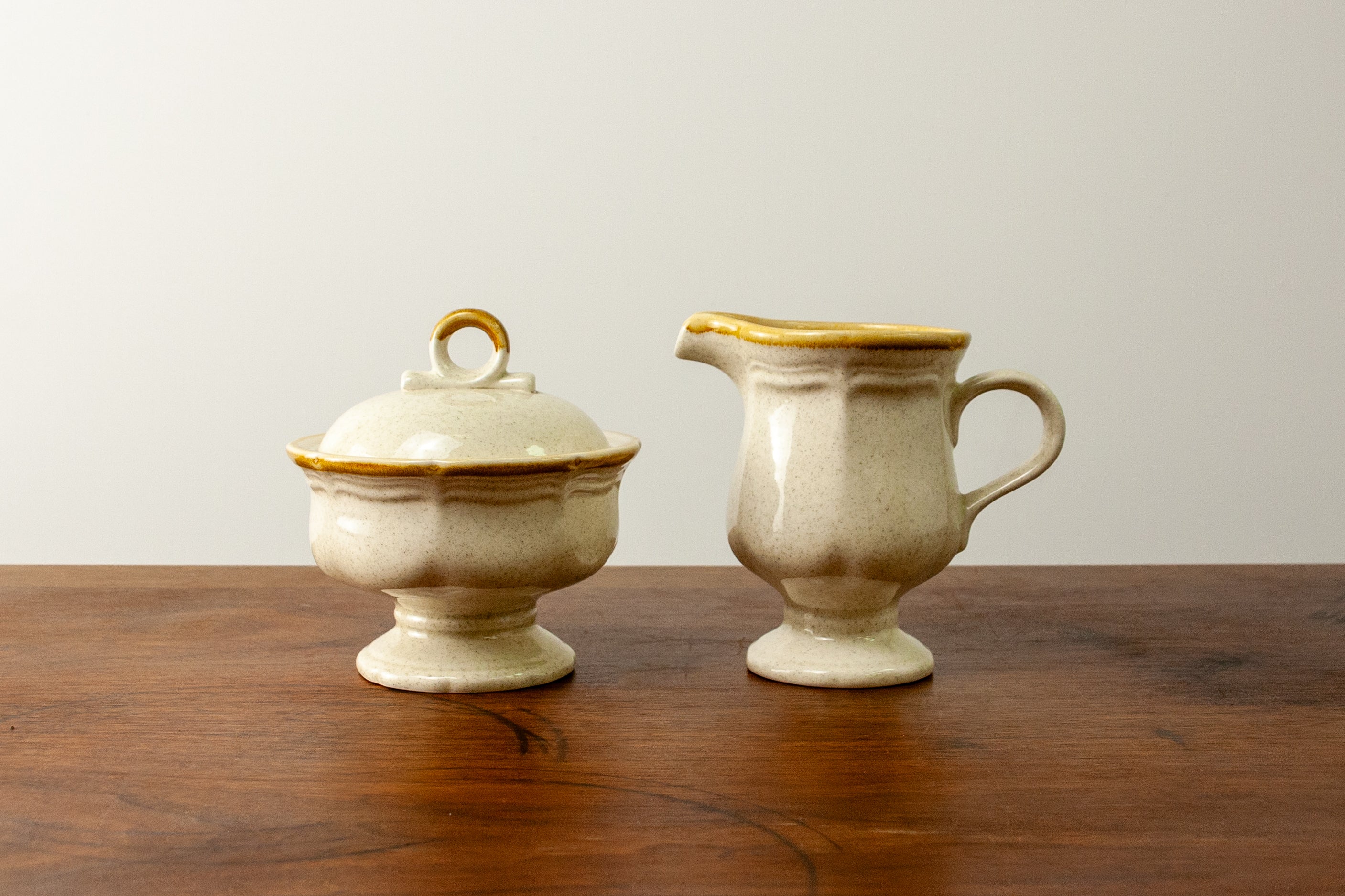 Mikasa Garden Club Creamer and Sugar