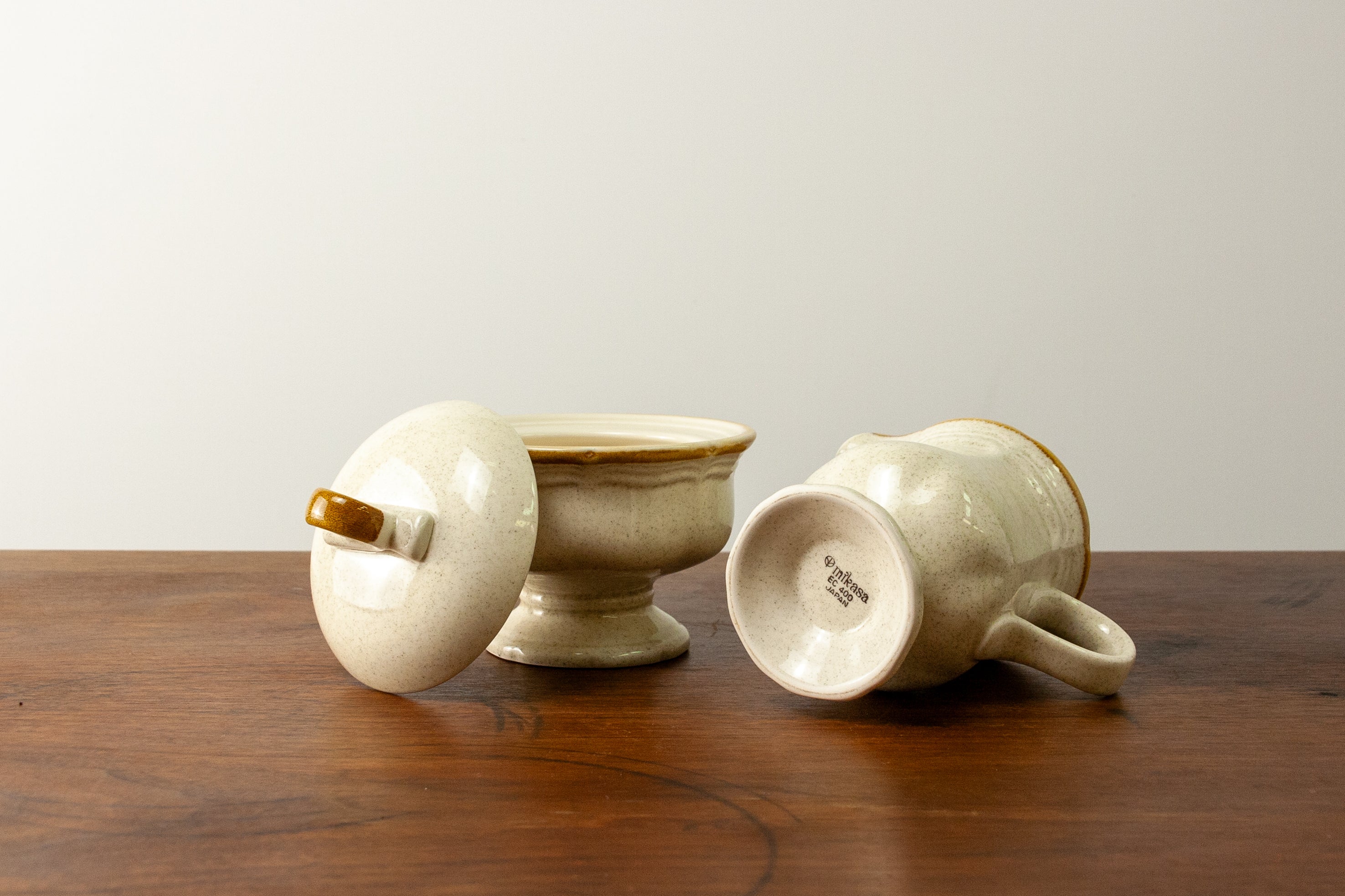 Mikasa Garden Club Creamer and Sugar