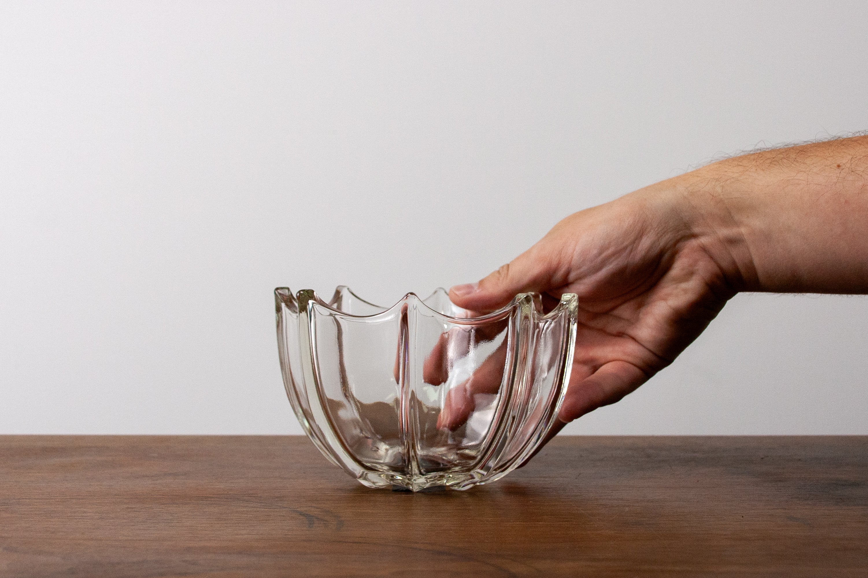 Clear Glass Candy Dish