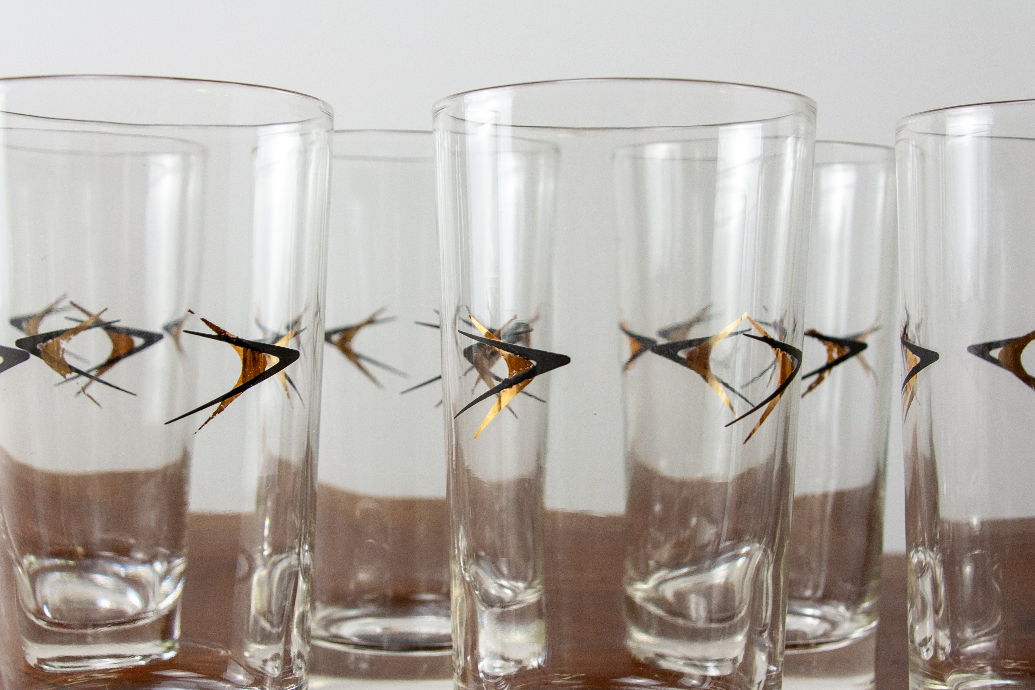 Libbey Atomic Boomerang Highball Glasses (Set of 6)