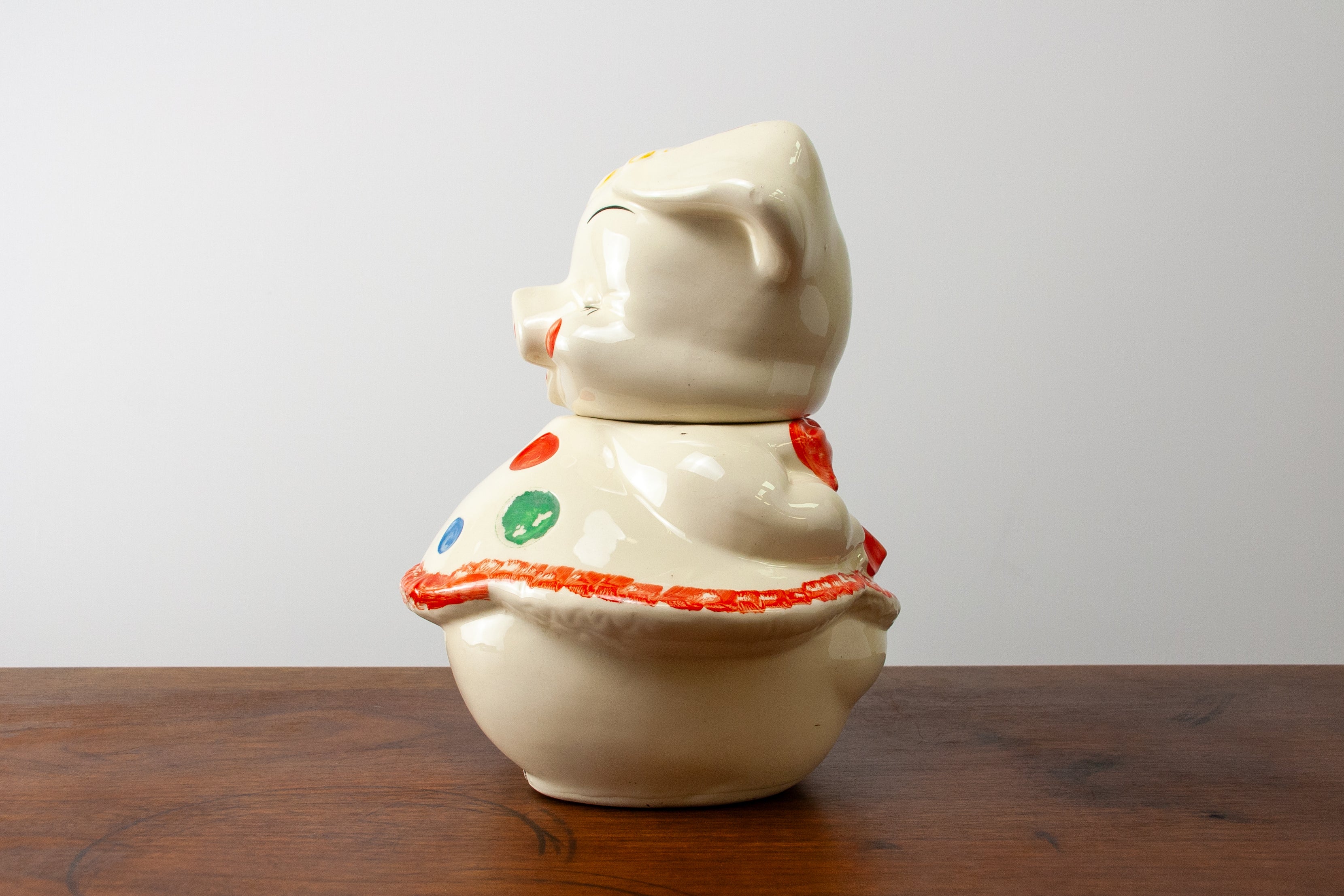 Shawnee Pottery Polka Dot Pig Cookie Jar