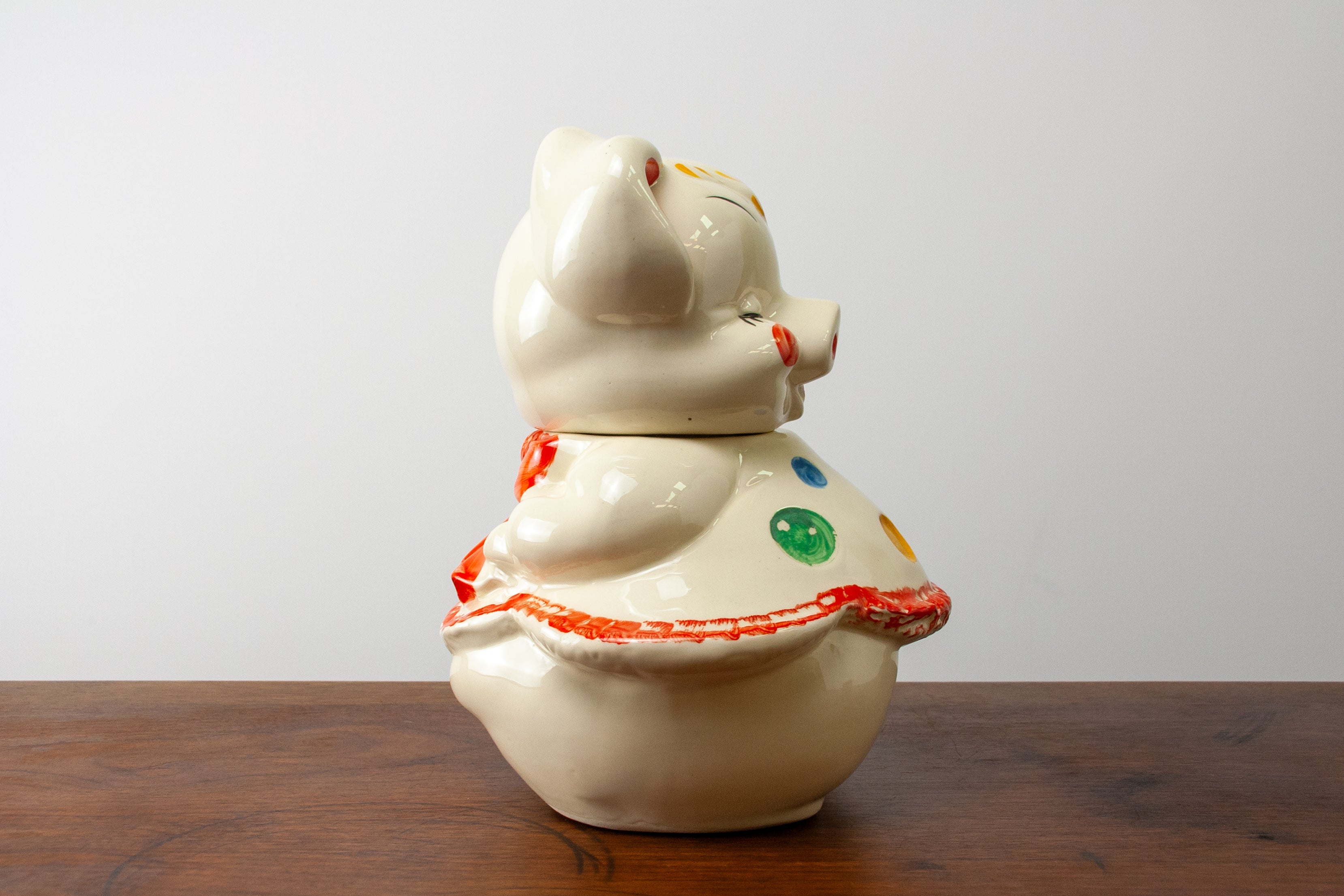 Shawnee Pottery Polka Dot Pig Cookie Jar