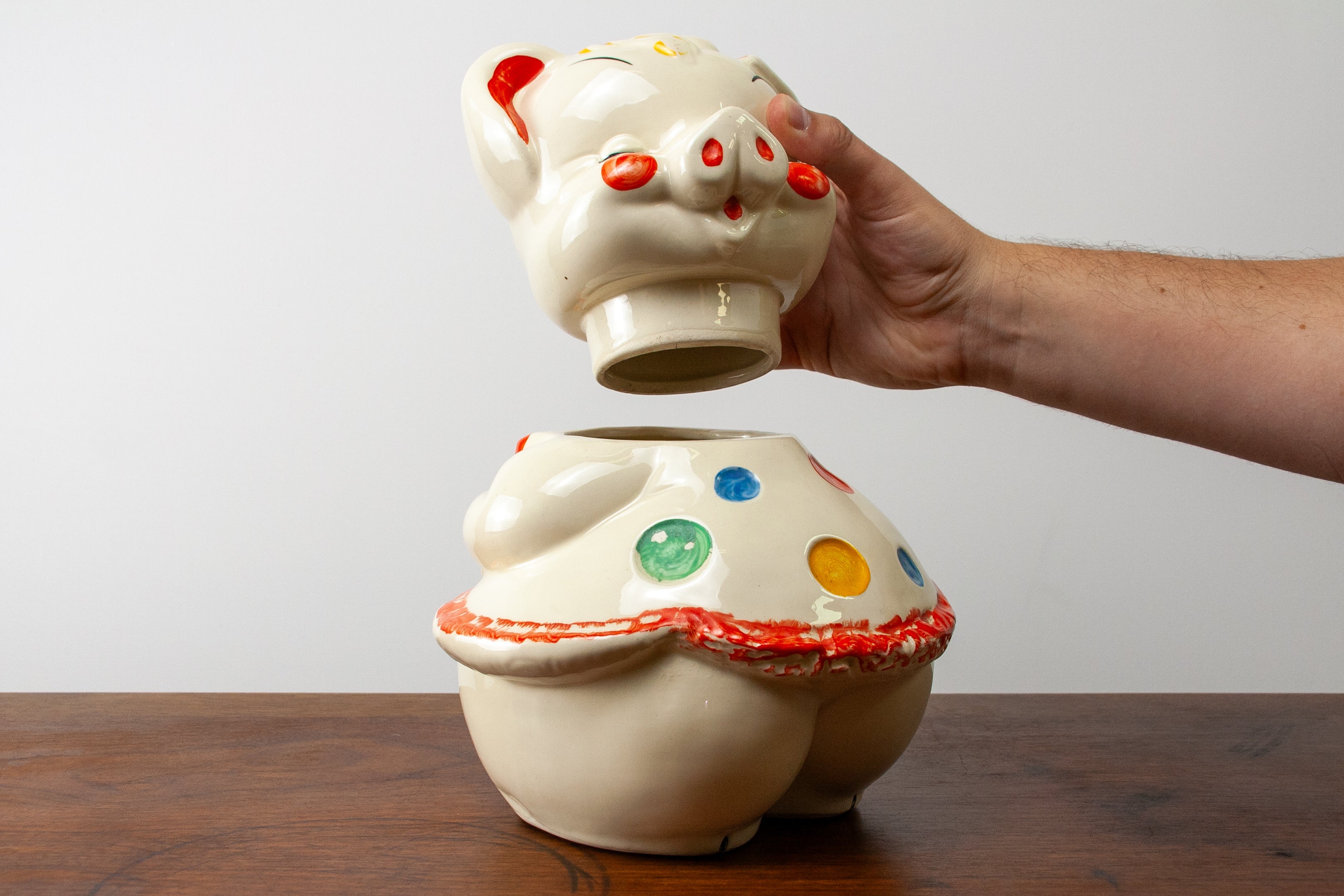 Shawnee Pottery Polka Dot Pig Cookie Jar