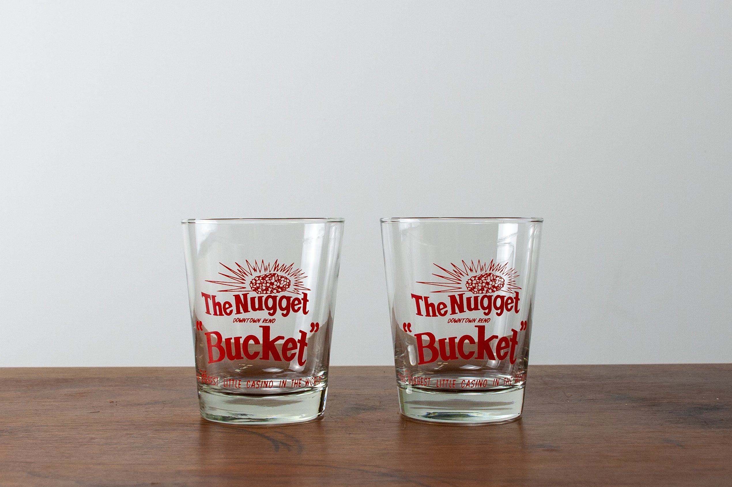 The Nugget "Bucket" Reno Lowball Glasses (Set of 2)