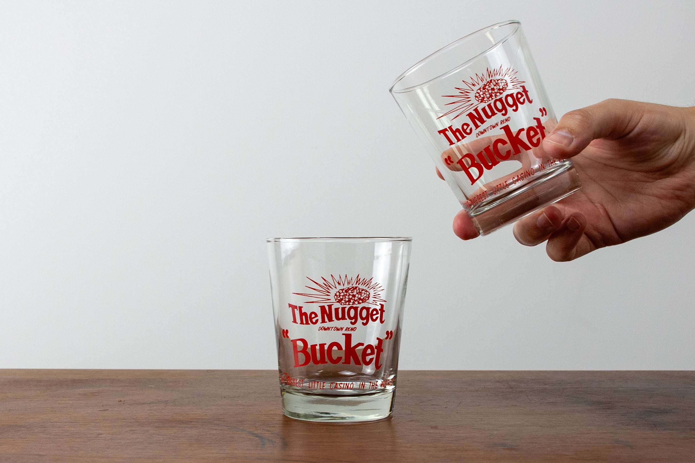 The Nugget "Bucket" Reno Lowball Glasses (Set of 2)
