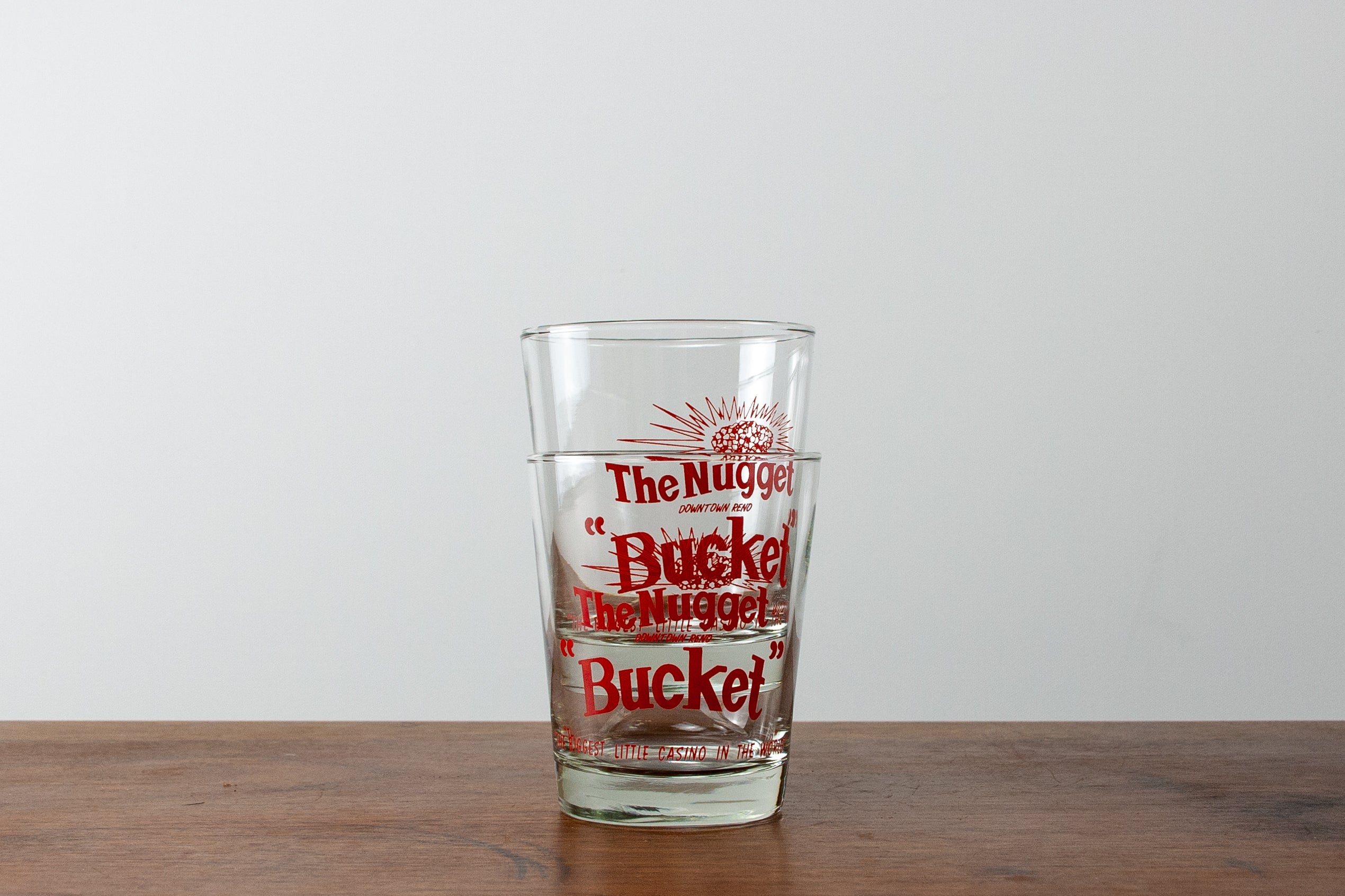 The Nugget "Bucket" Reno Lowball Glasses (Set of 2)