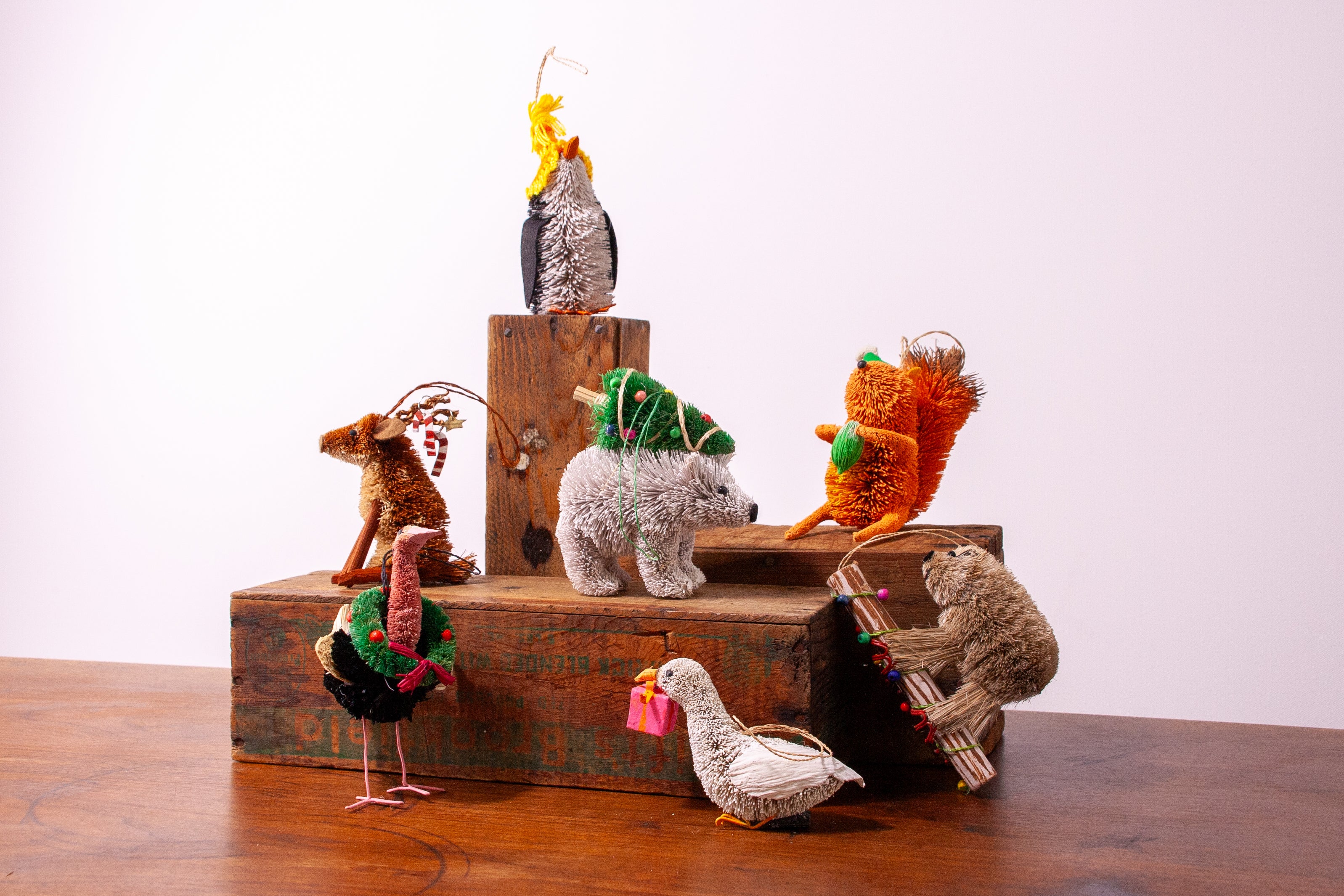 Bristle Goose Ornament
