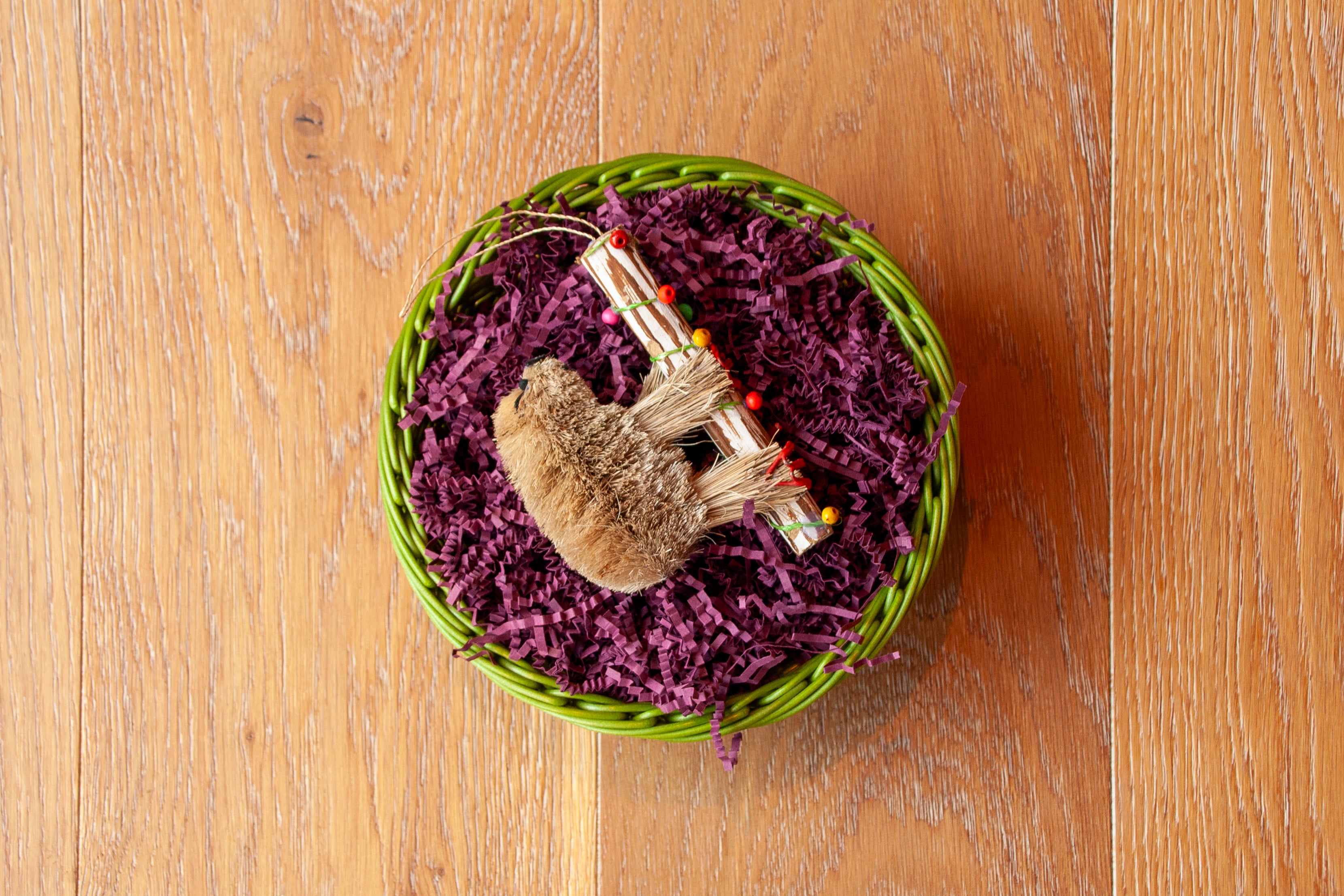 Bristle Sloth Ornament