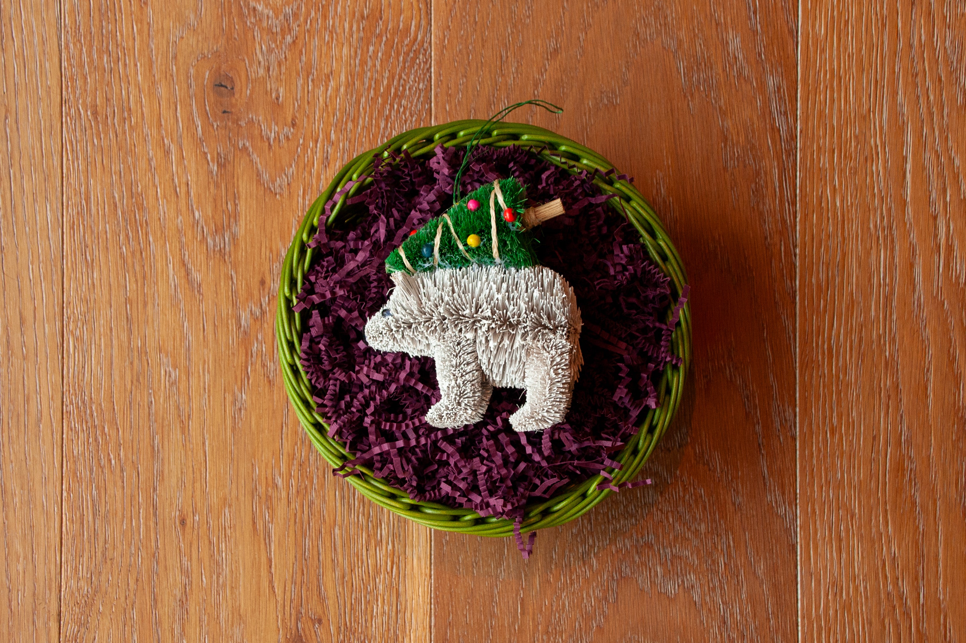 Bristle Polar Bear Ornament