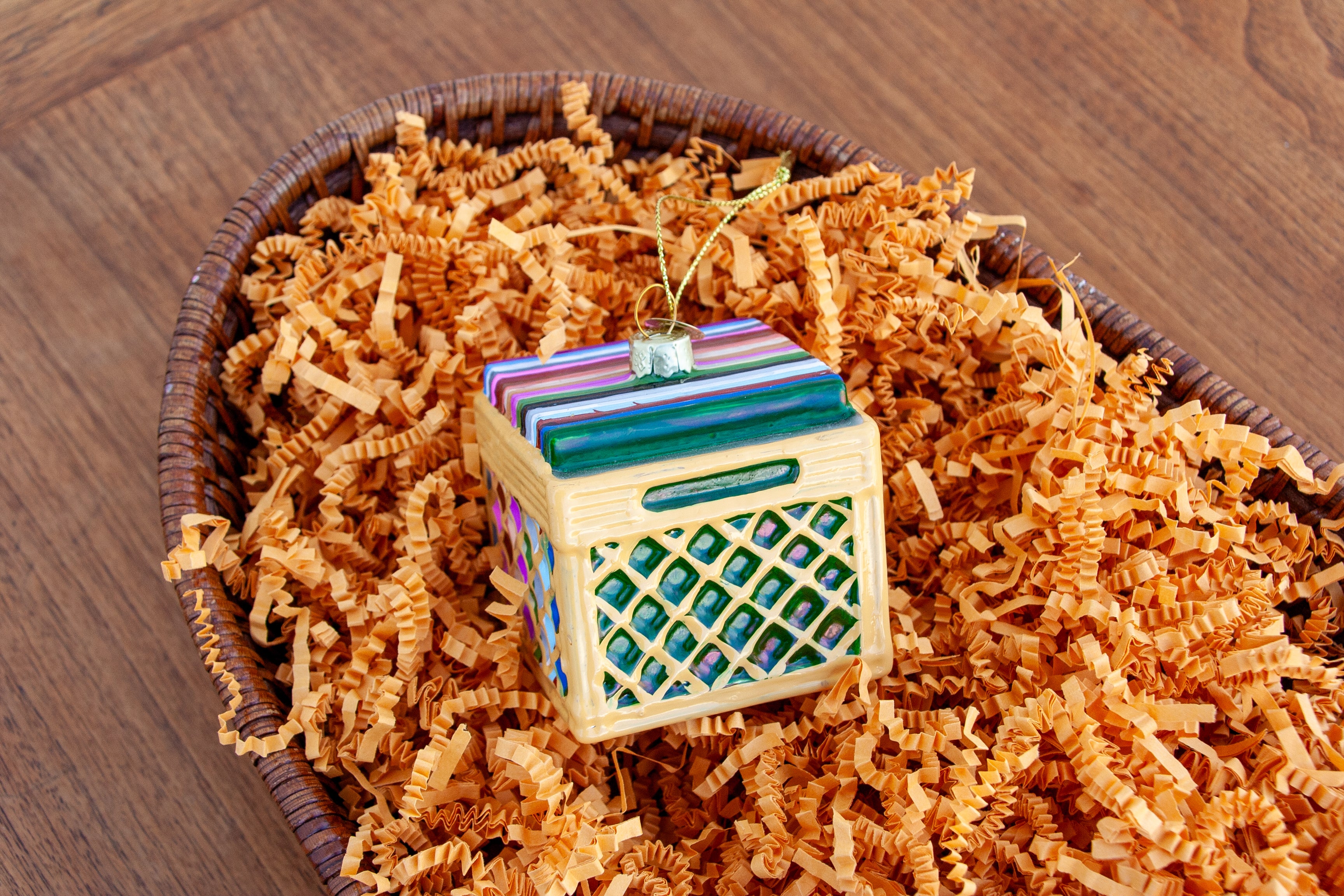 Record Crate Ornament