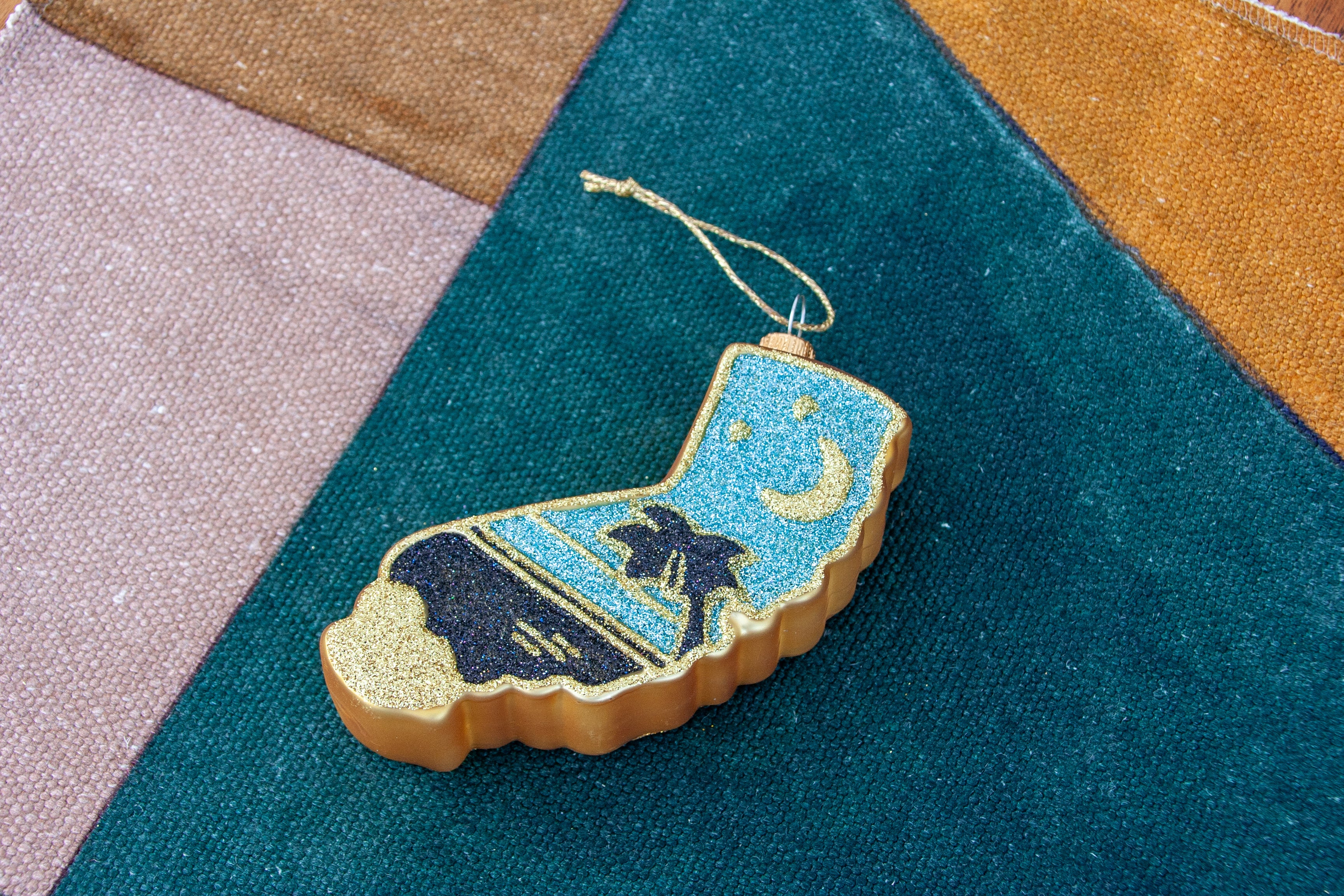 Retro California State Ornament