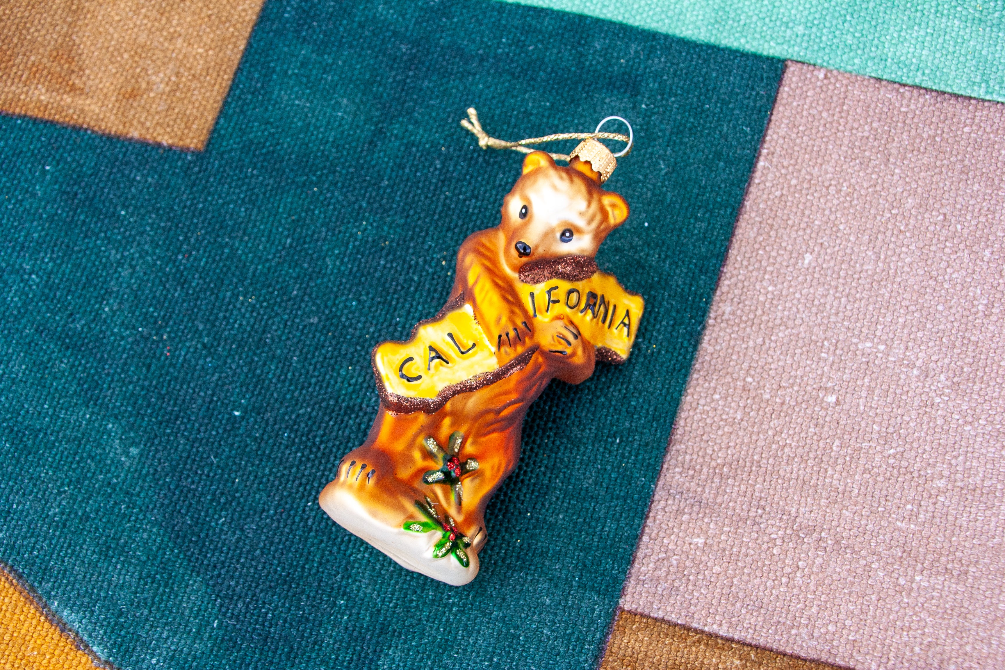 California Bear Hug Ornament