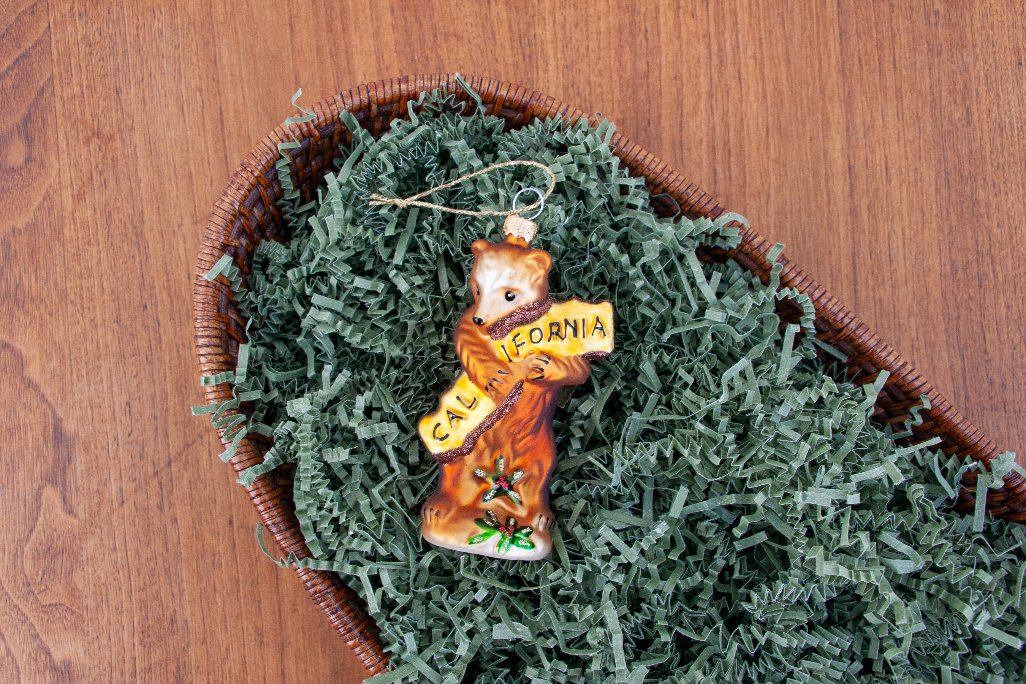California Bear Hug Ornament