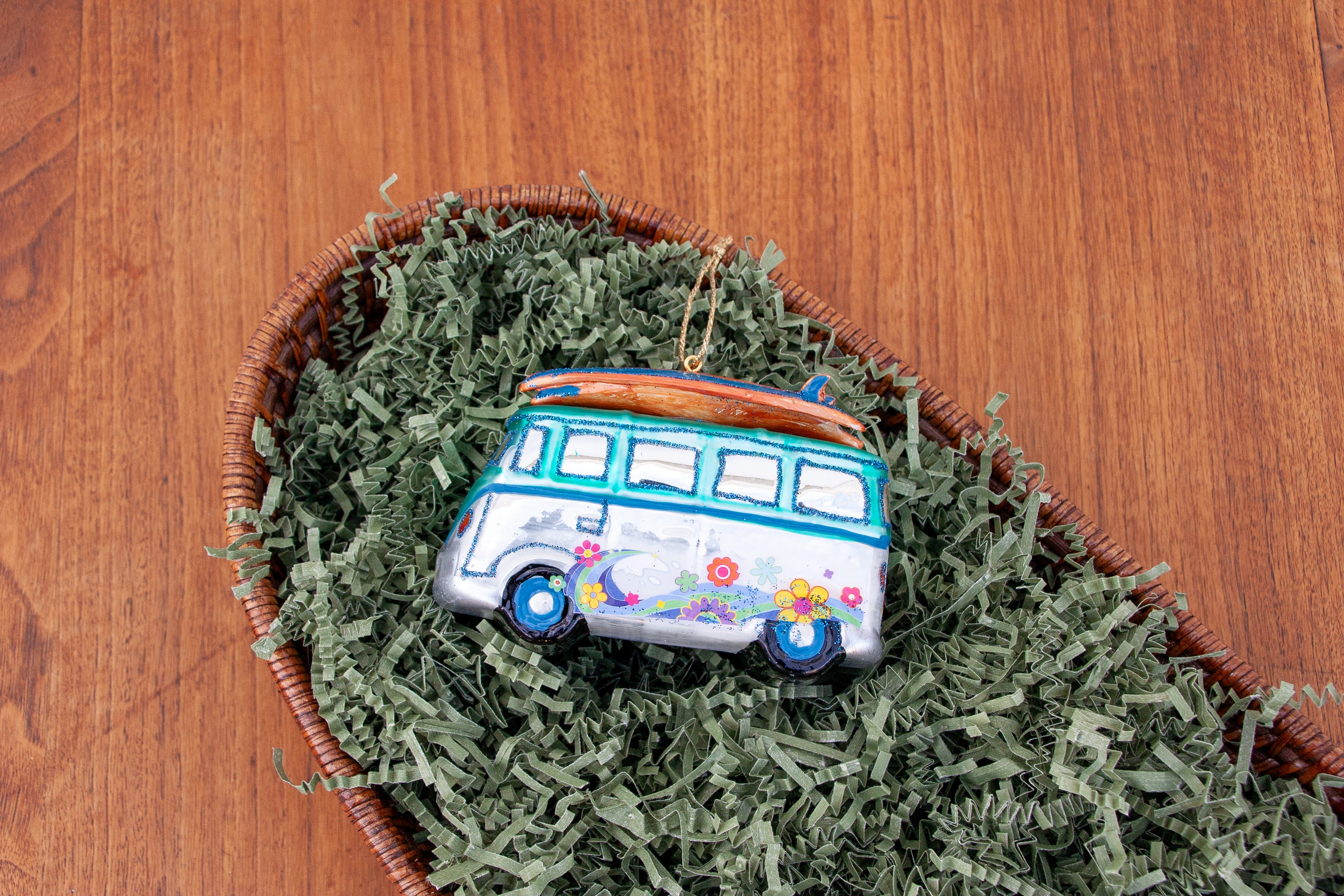 LAST ONE - California Hippie Surf Van Ornament