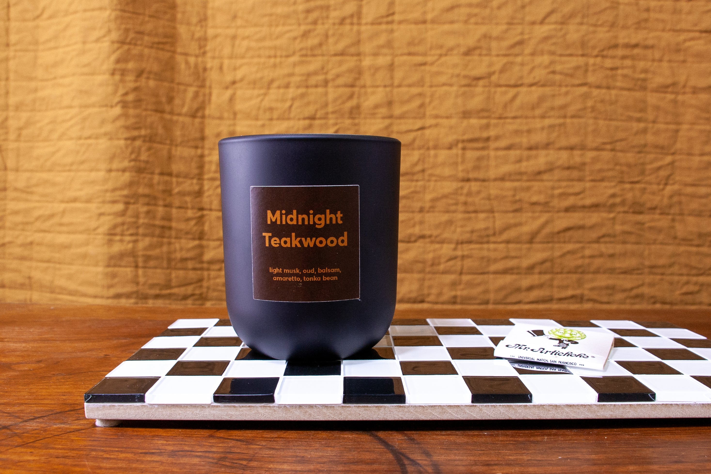 Midnight Teakwood Soy Candle, 10 oz