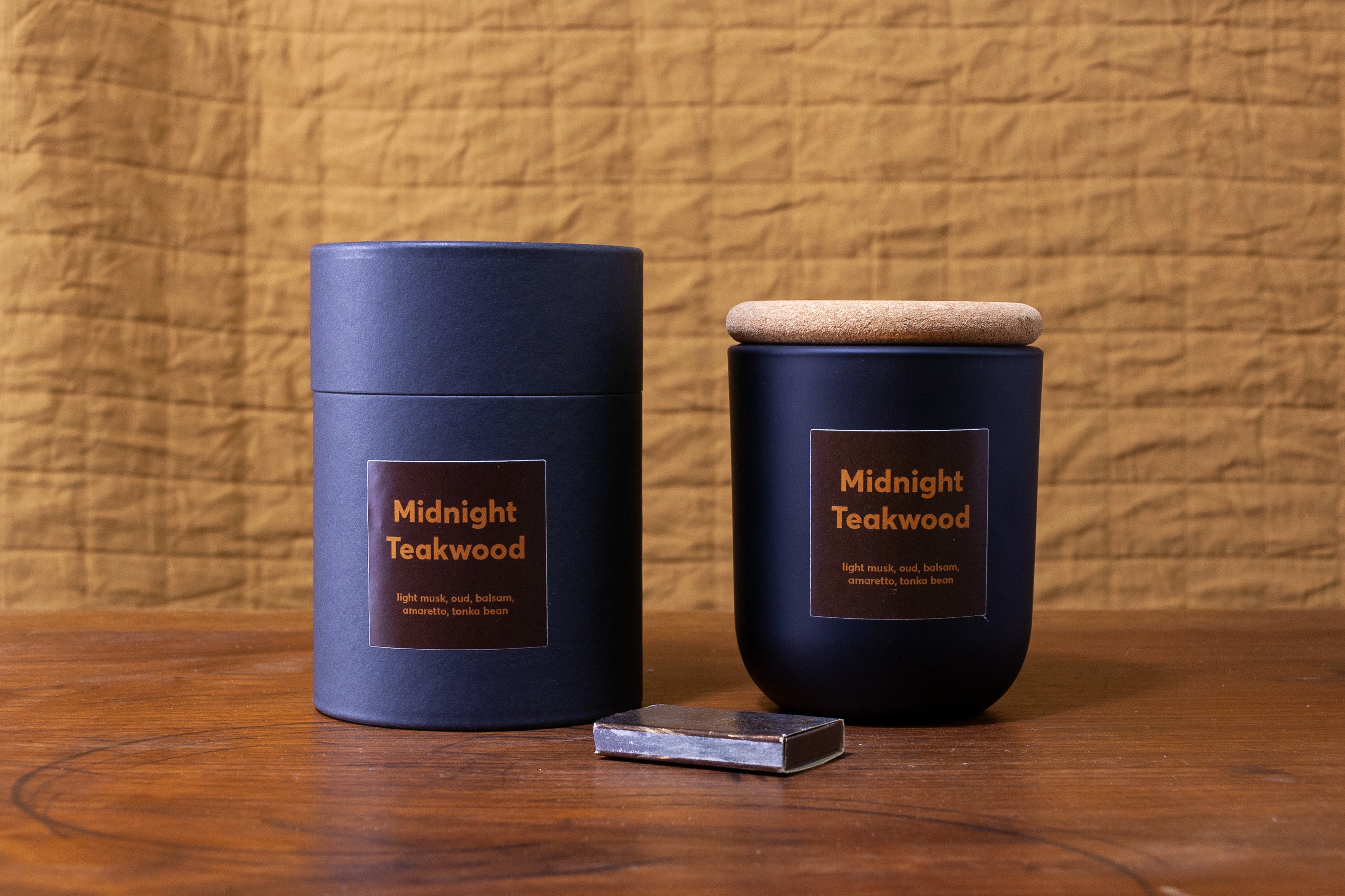 Midnight Teakwood Soy Candle, 10 oz