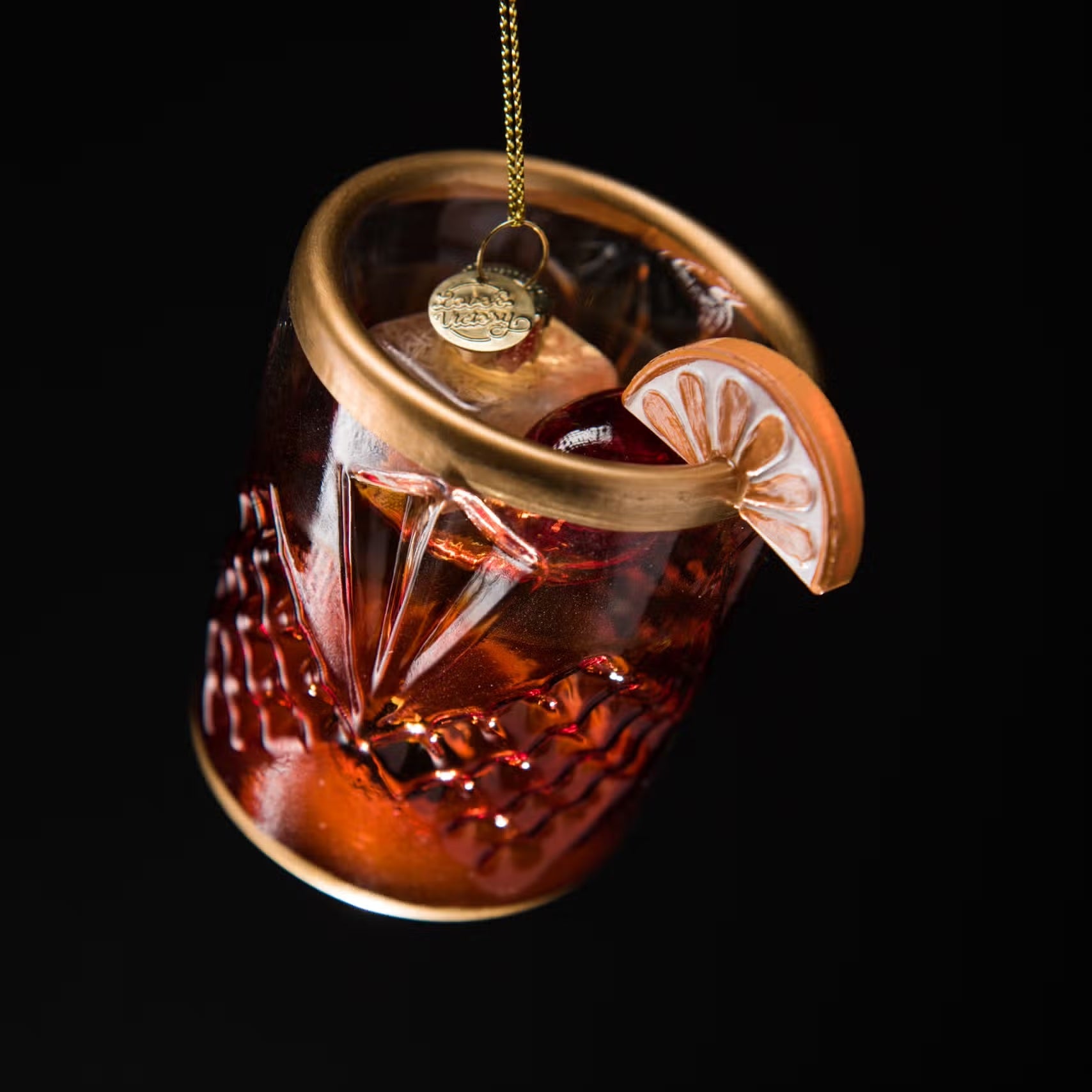 Old Fashioned Cocktail Ornament