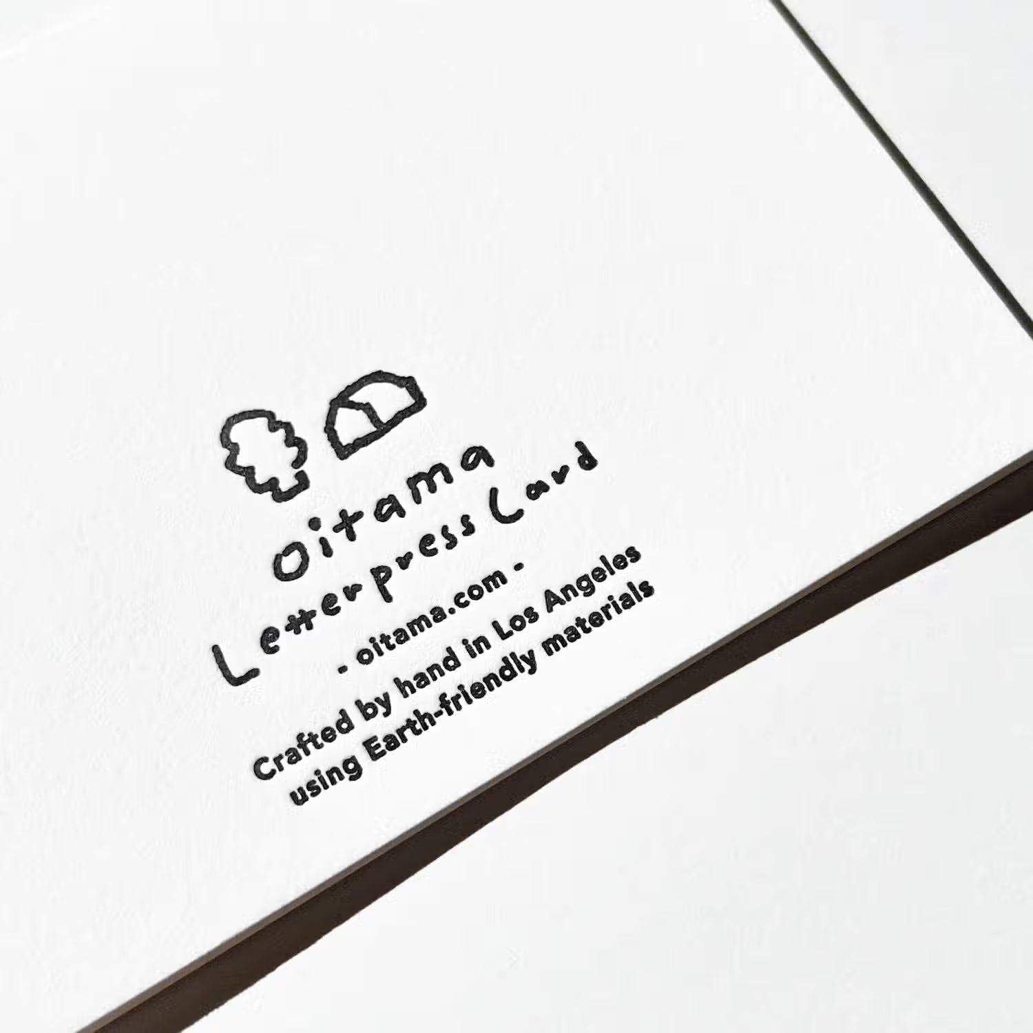 Holiday Black Tree Letterpress Card