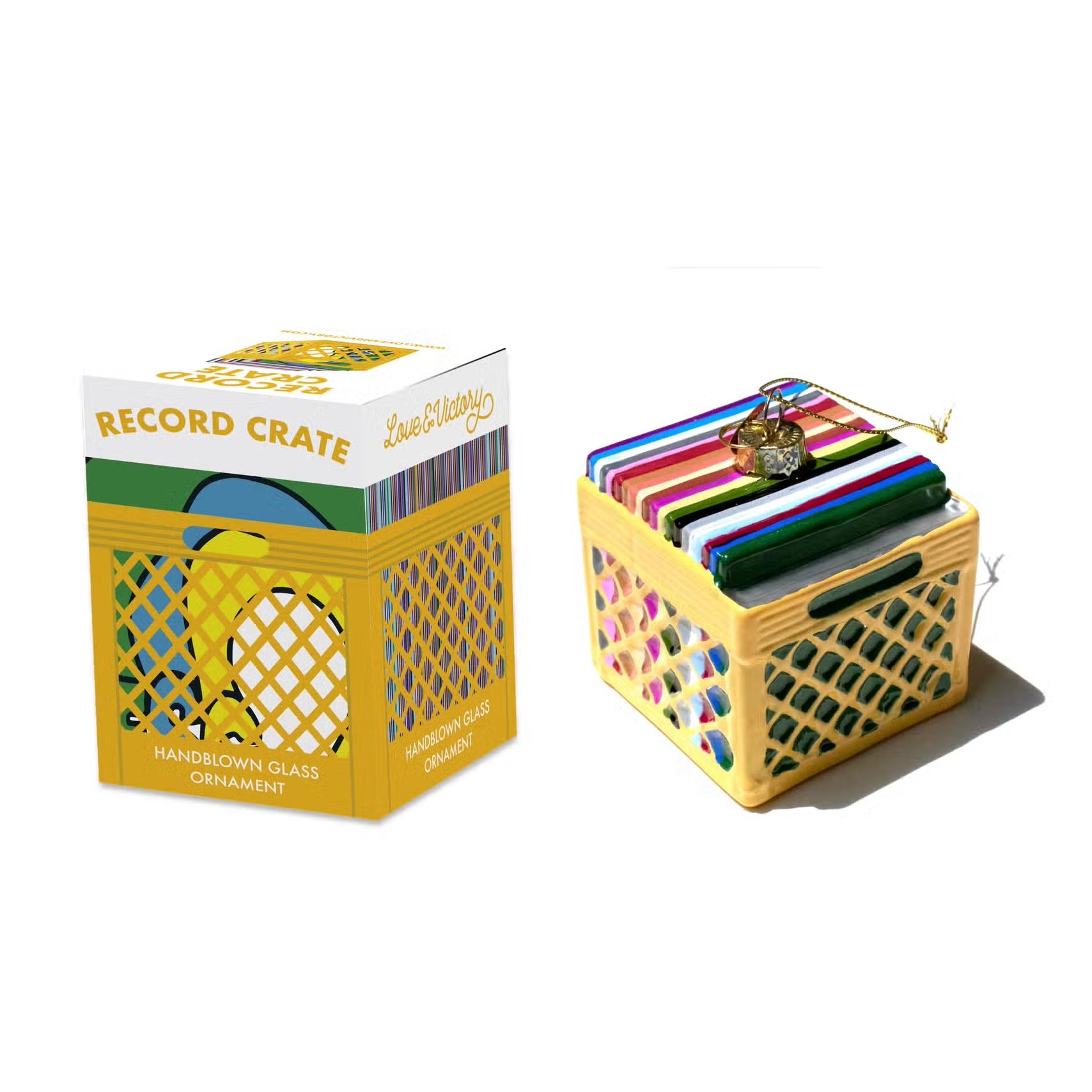 Record Crate Ornament