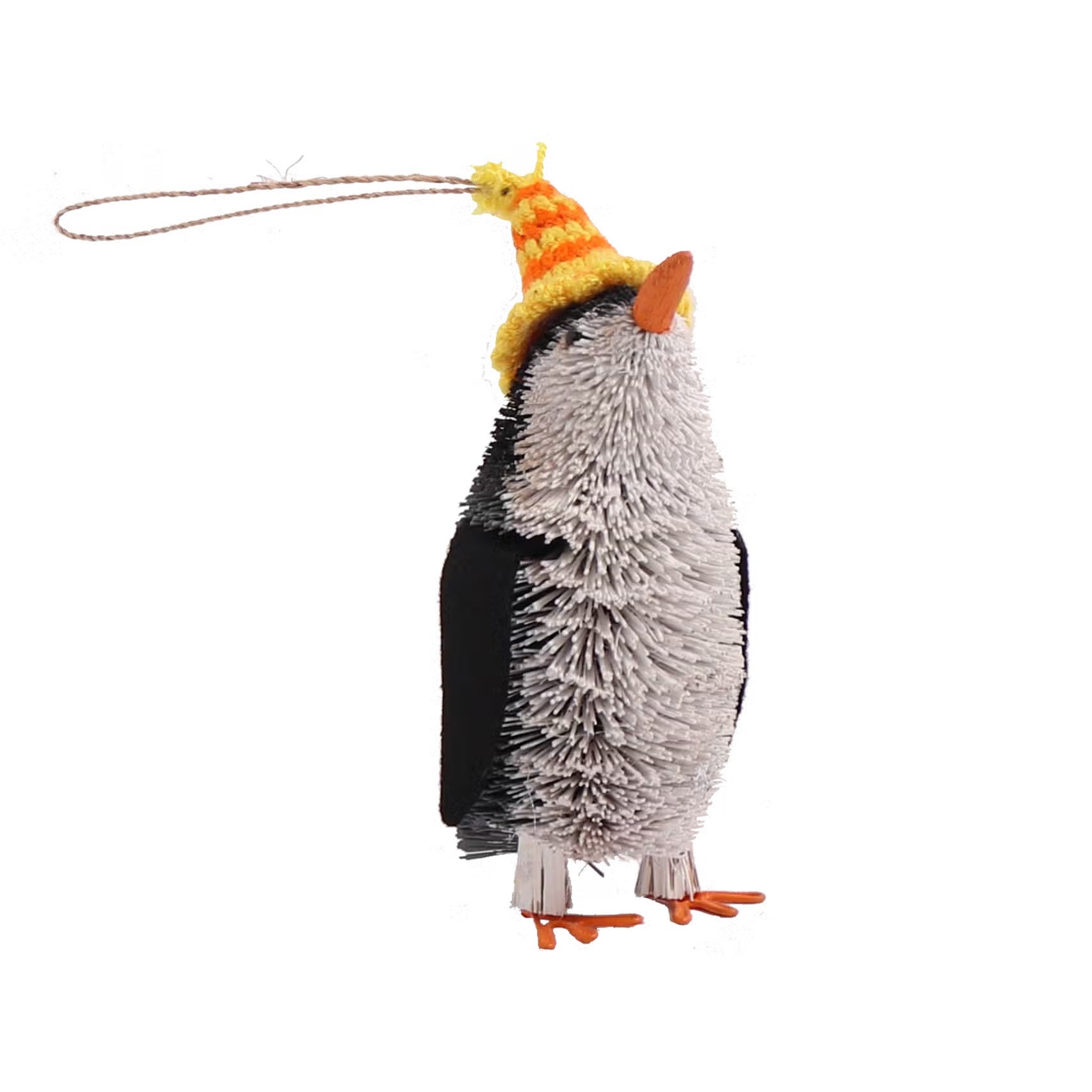 Bristle Penguin Ornament