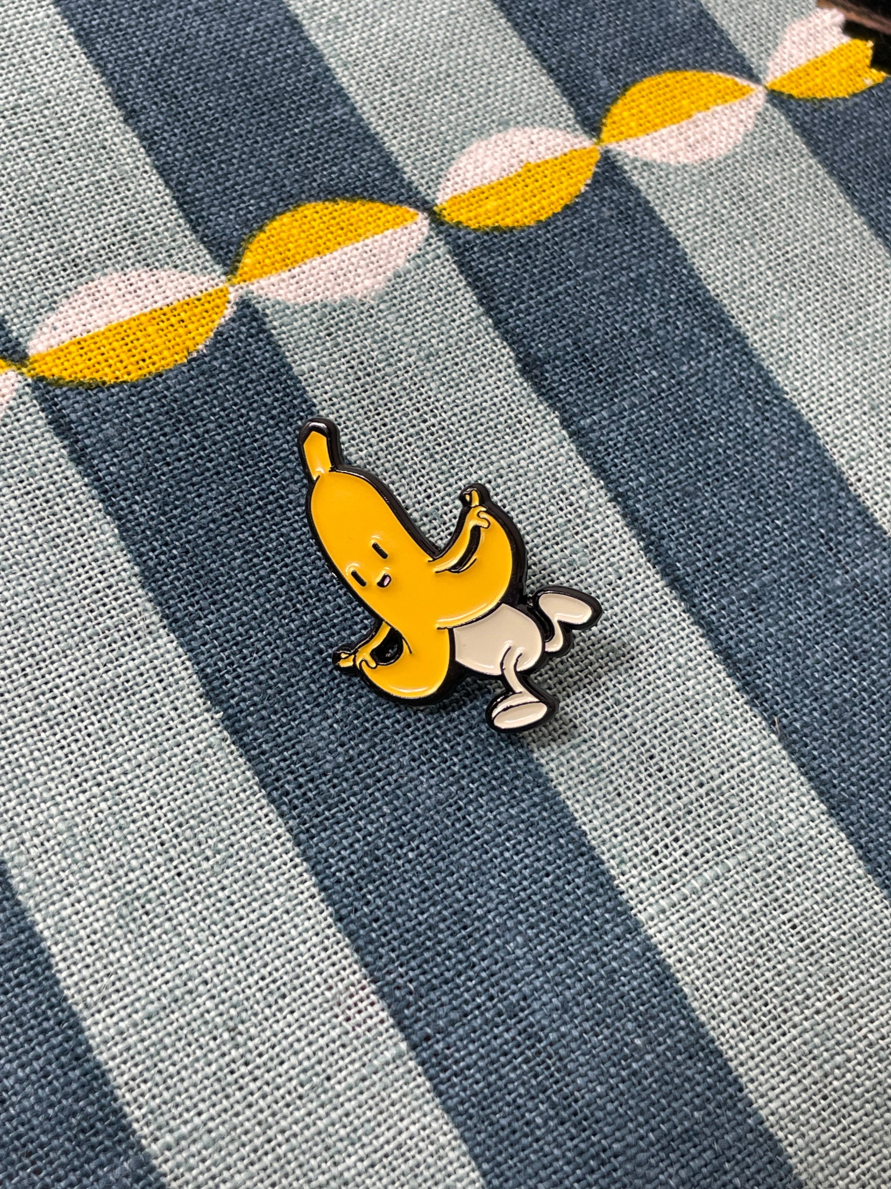 Running Banana Enamel Pin