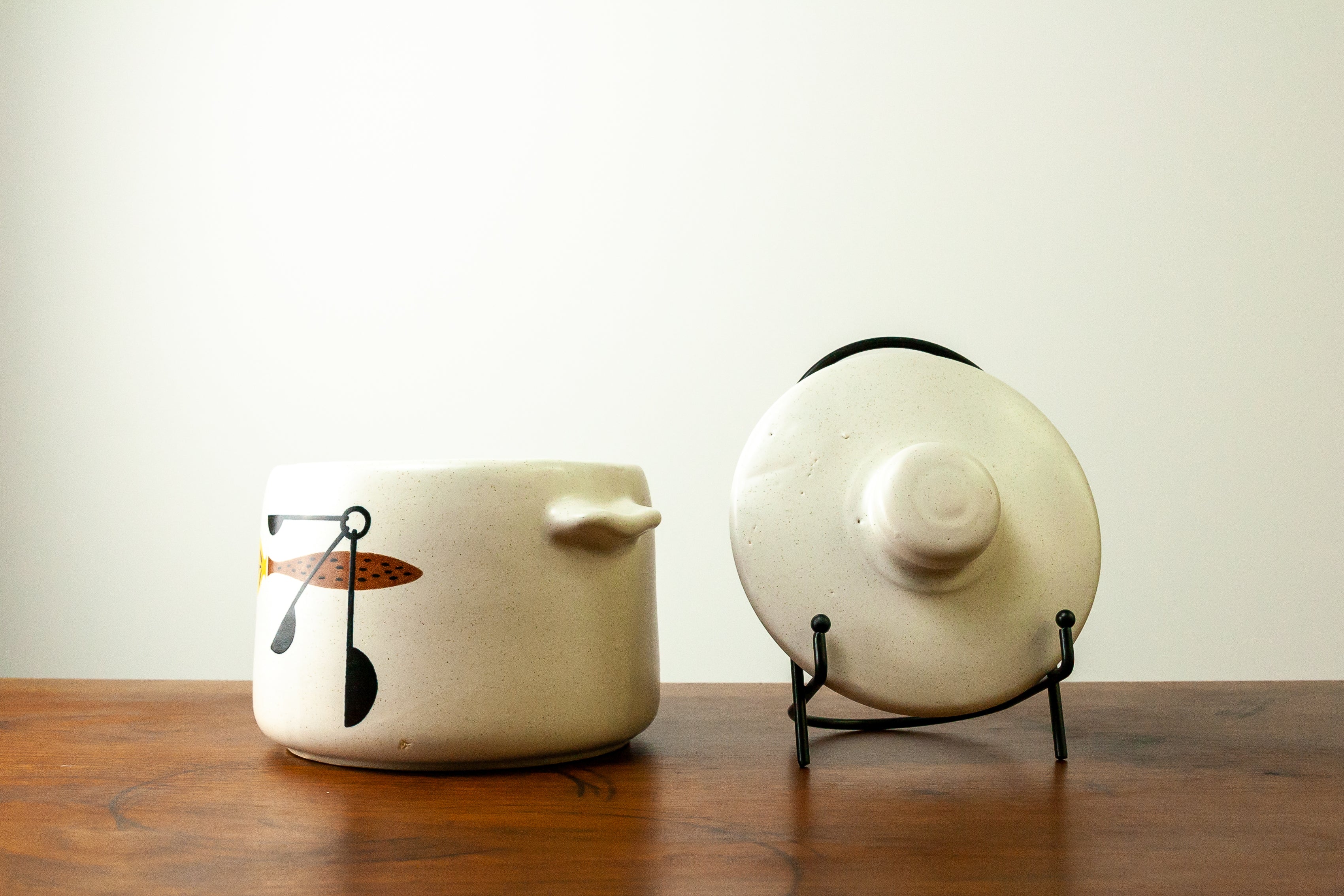 West Bend Stoneware Bean Pot