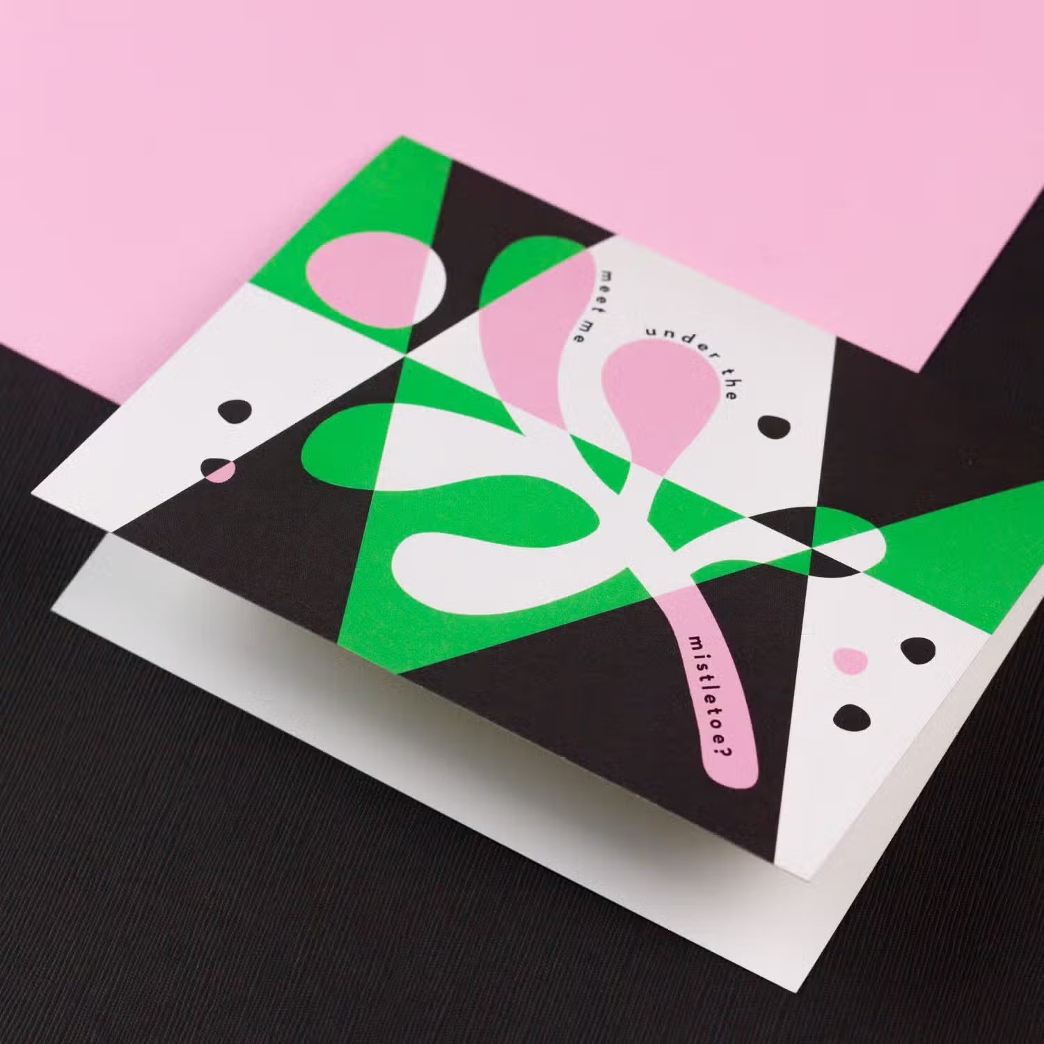 Meet Me Under the Mistletoe Holiday Card