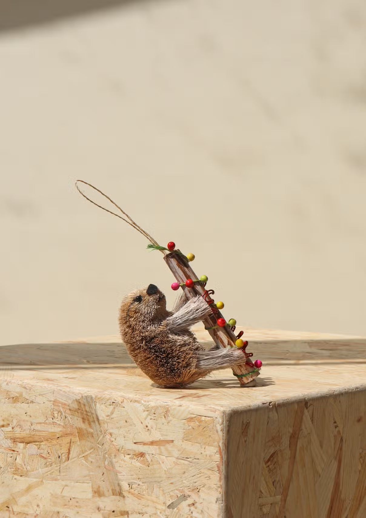 Bristle Sloth Ornament