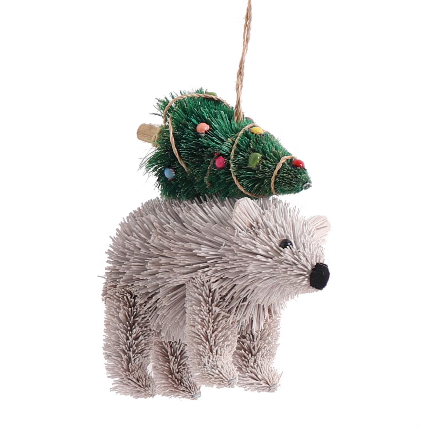 Bristle Polar Bear Ornament