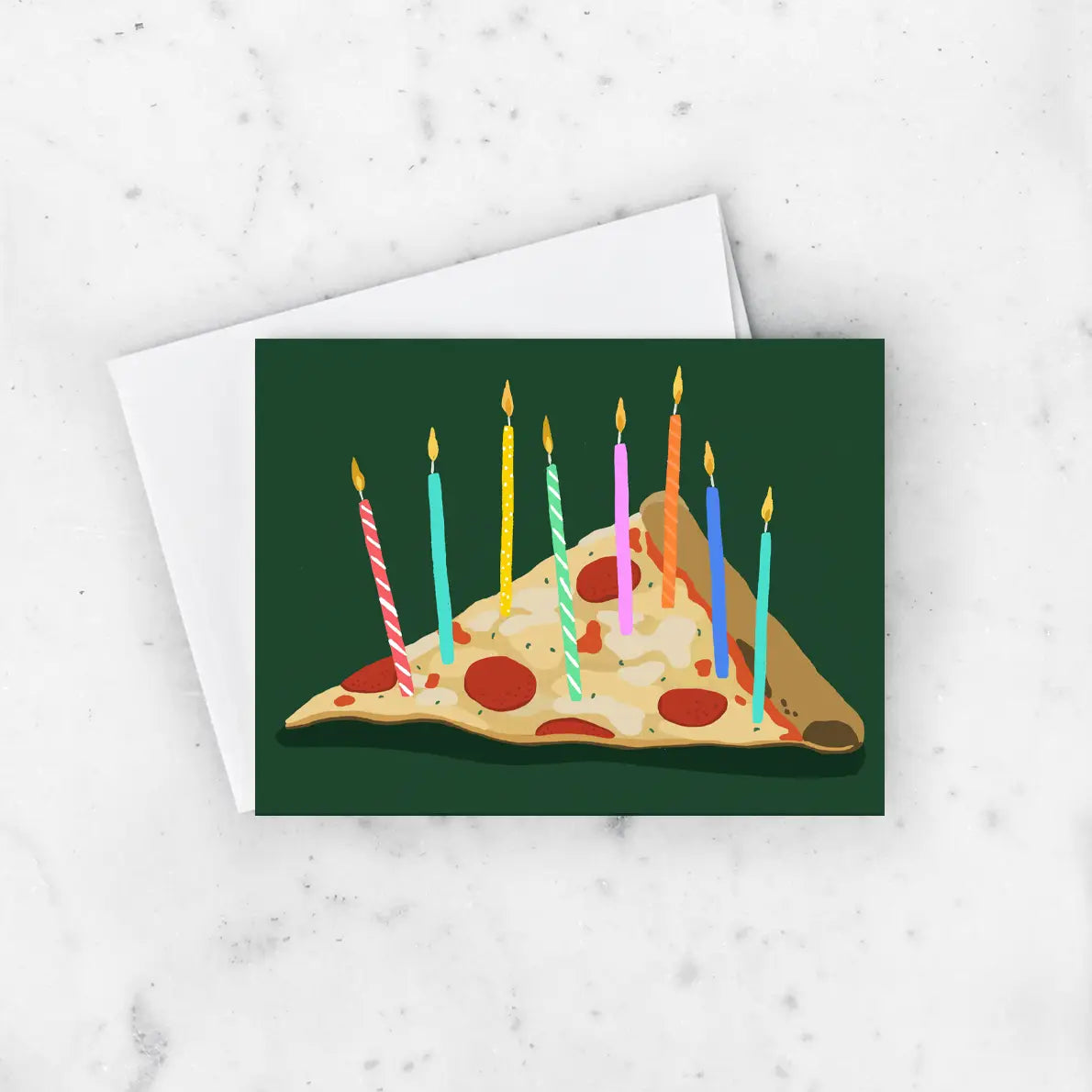 Pizza Birthday Card