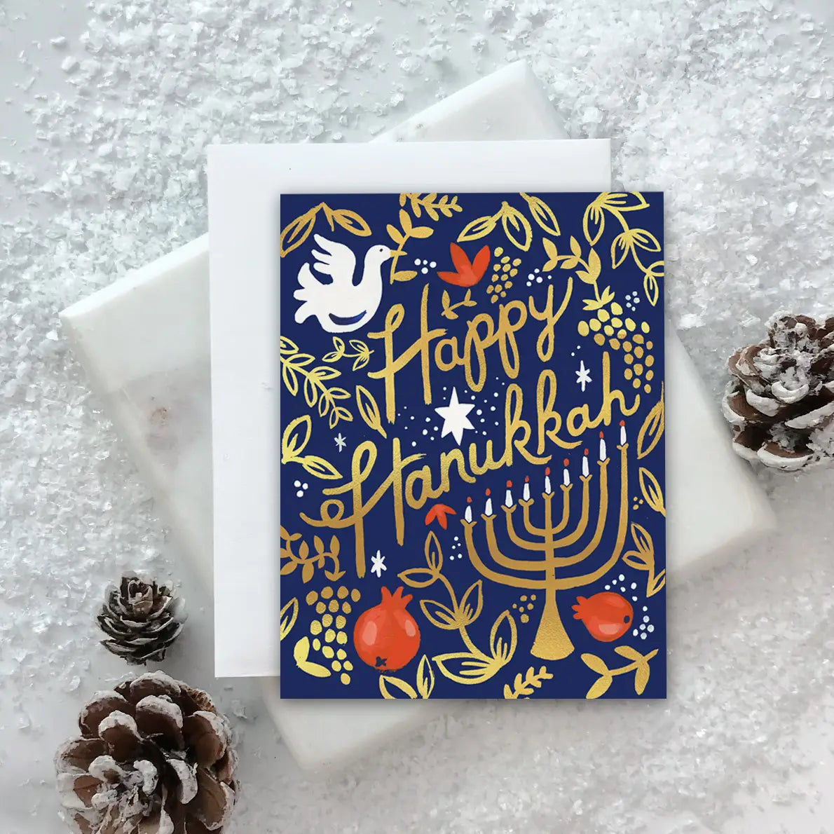 Pomegranate Hanukkah Card