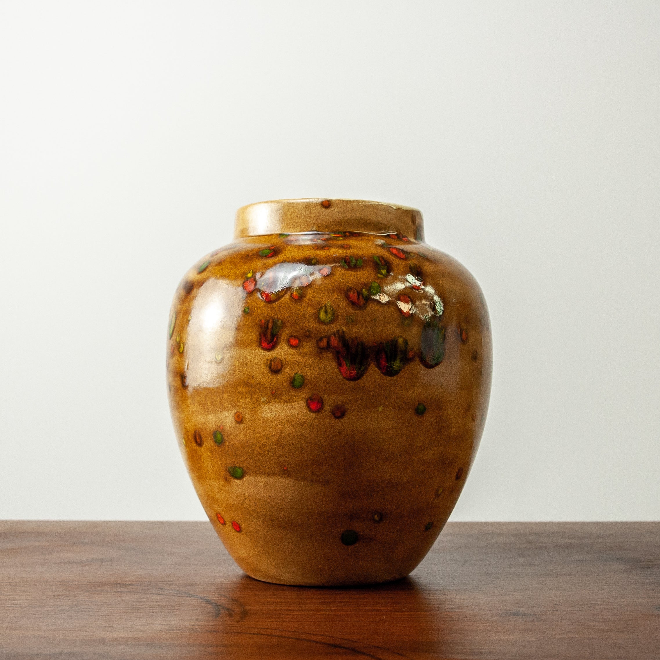 Hand-glazed Desert Motif Vase