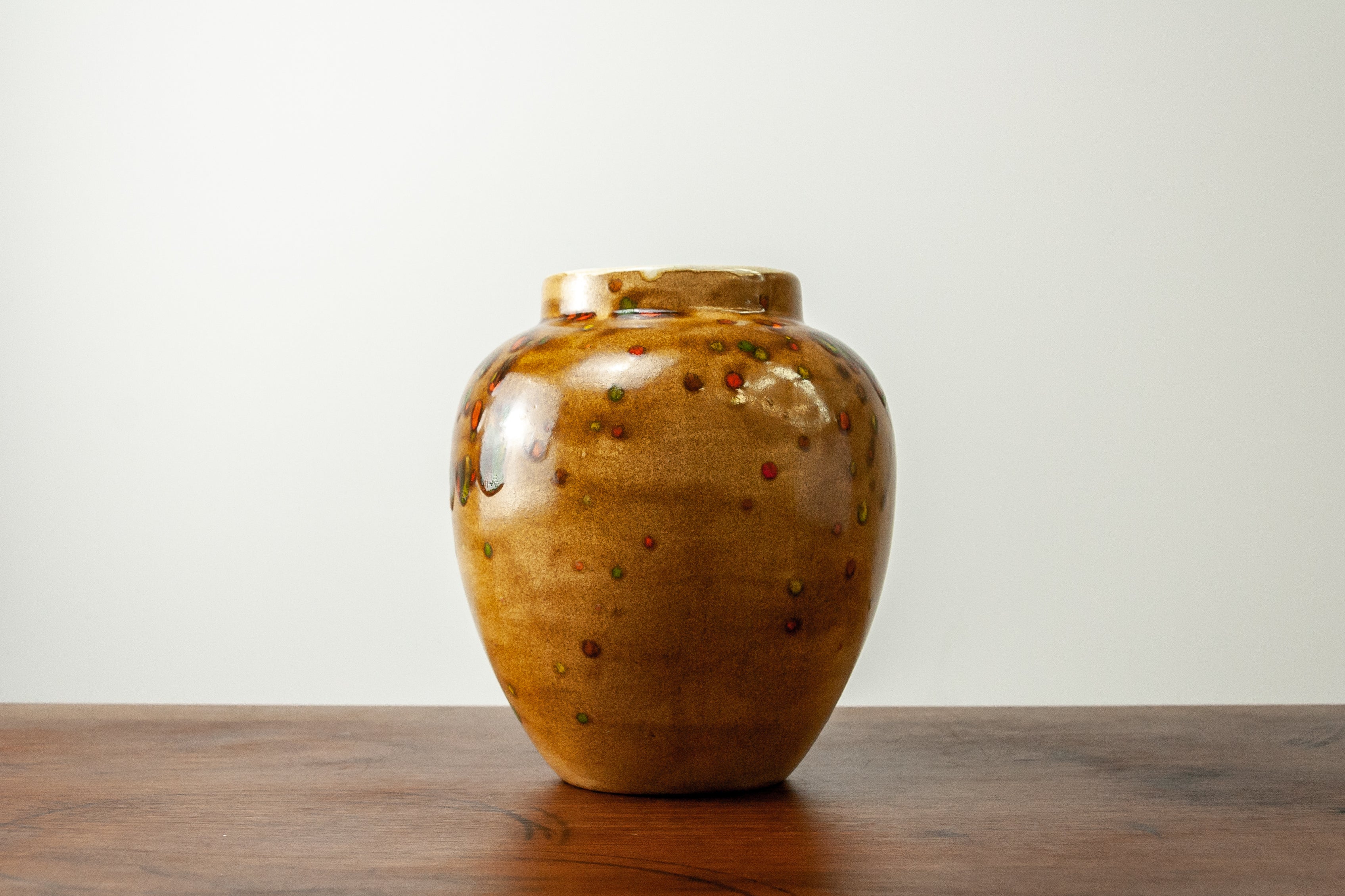 Hand-glazed Desert Motif Vase