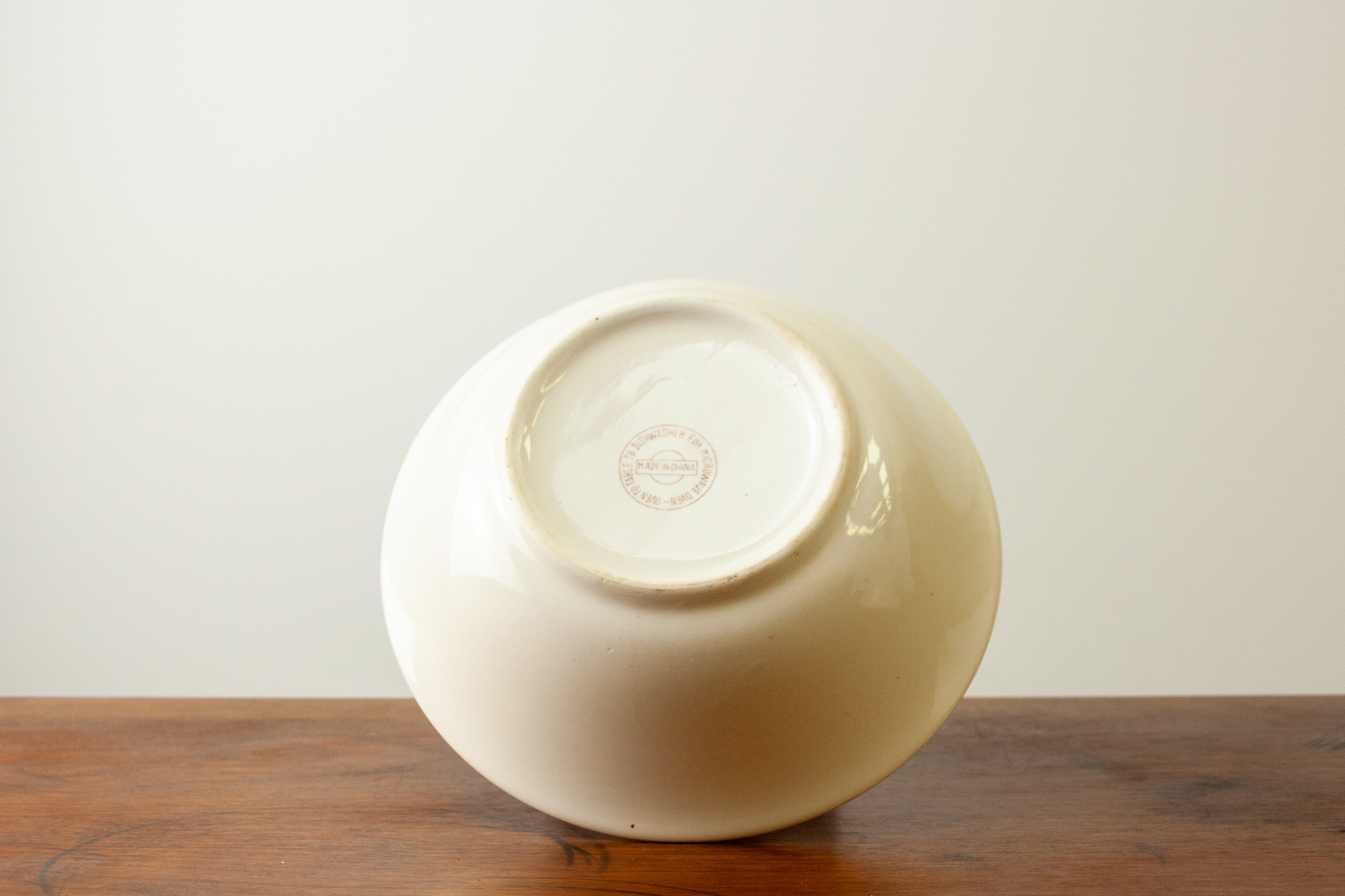 Yellow Trim Nested Serving Bowls