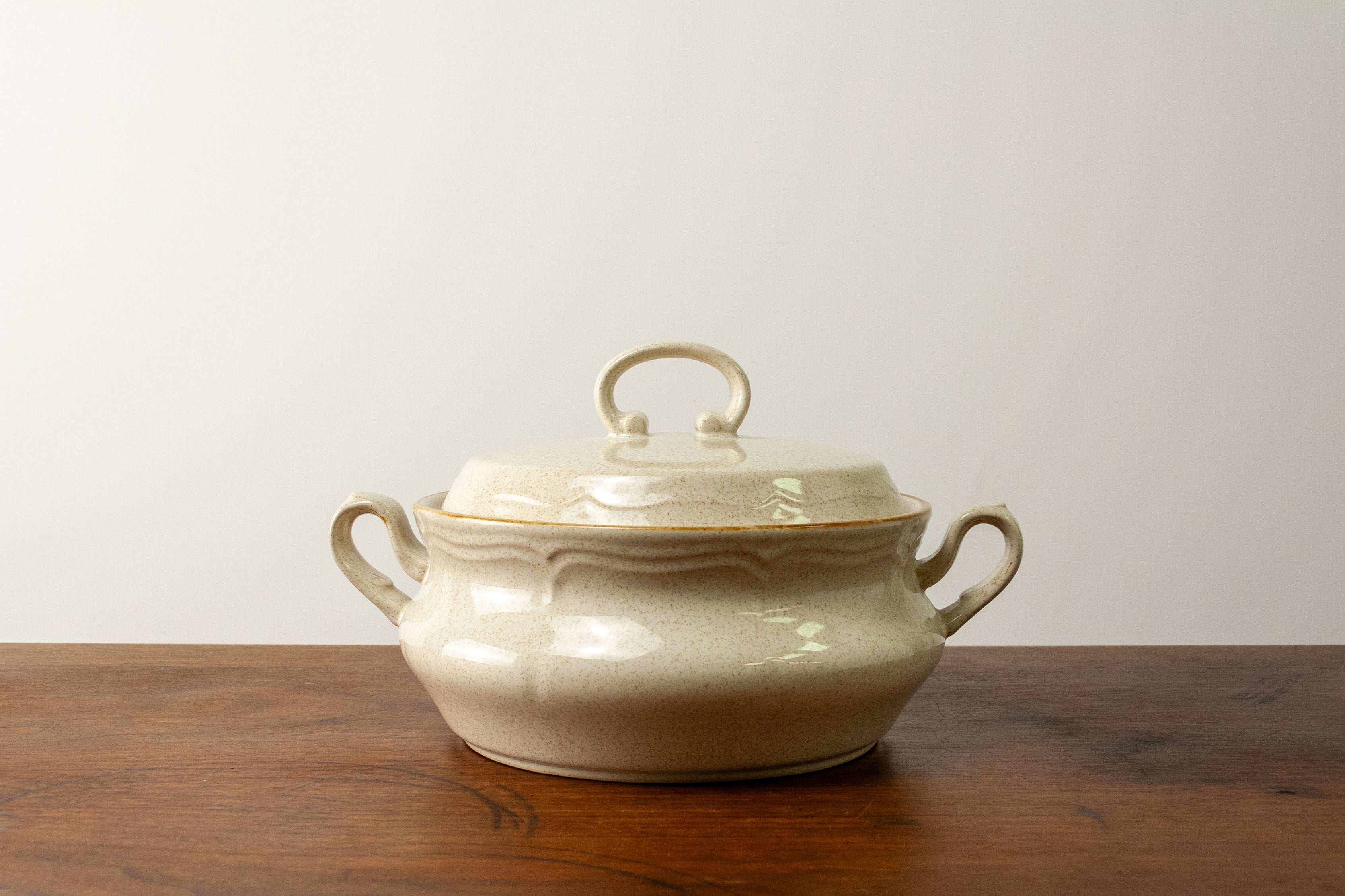 Baroque Hearthside Stoneware Speckled Casserole