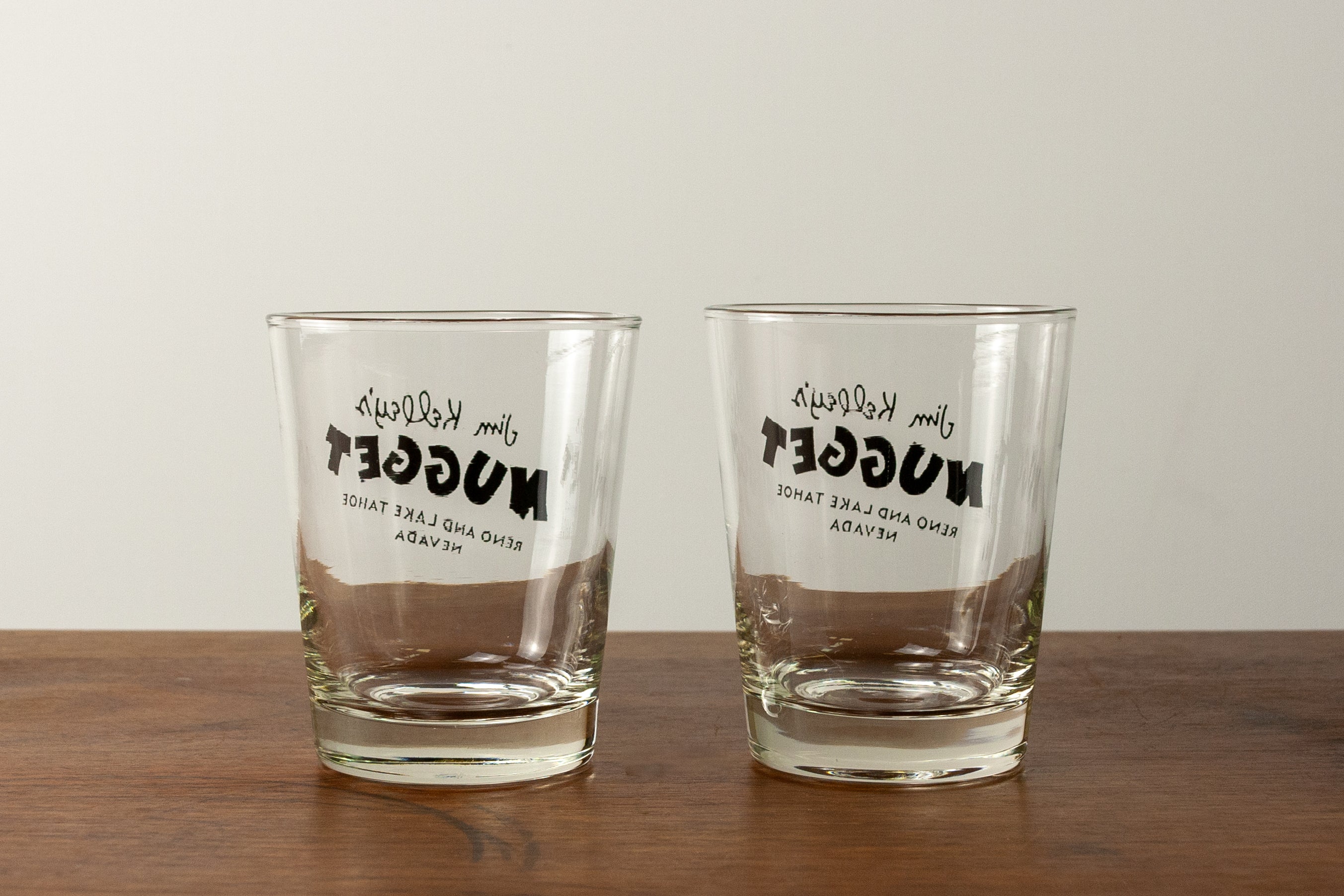 Jim Kelley's Nugget Lowball Glasses (Set of 2)
