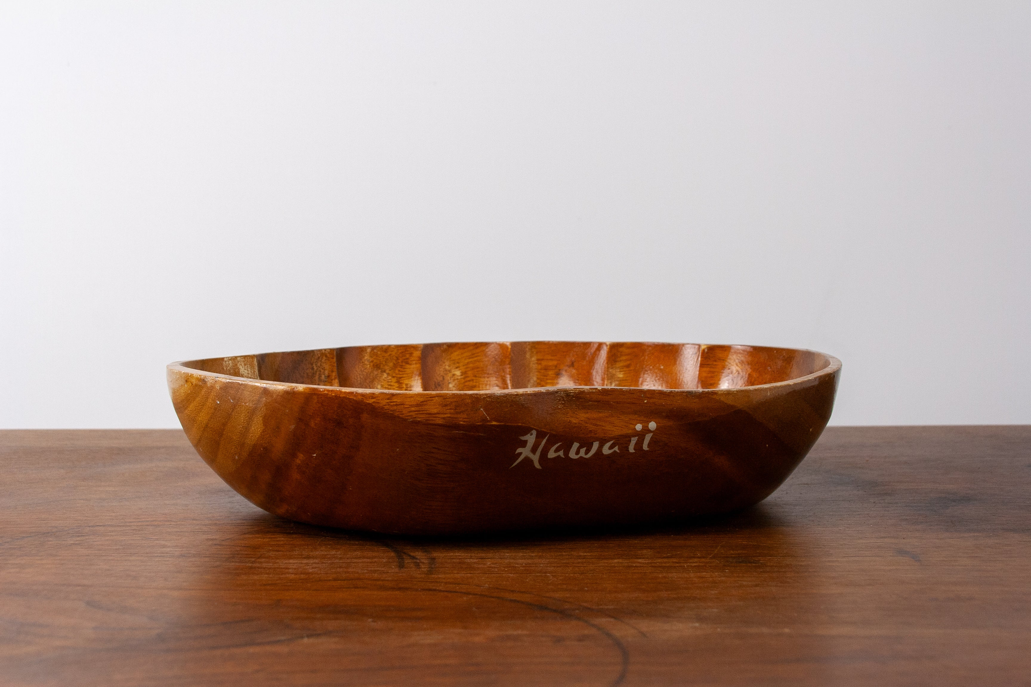 Hawaii Carved Wood Bowl