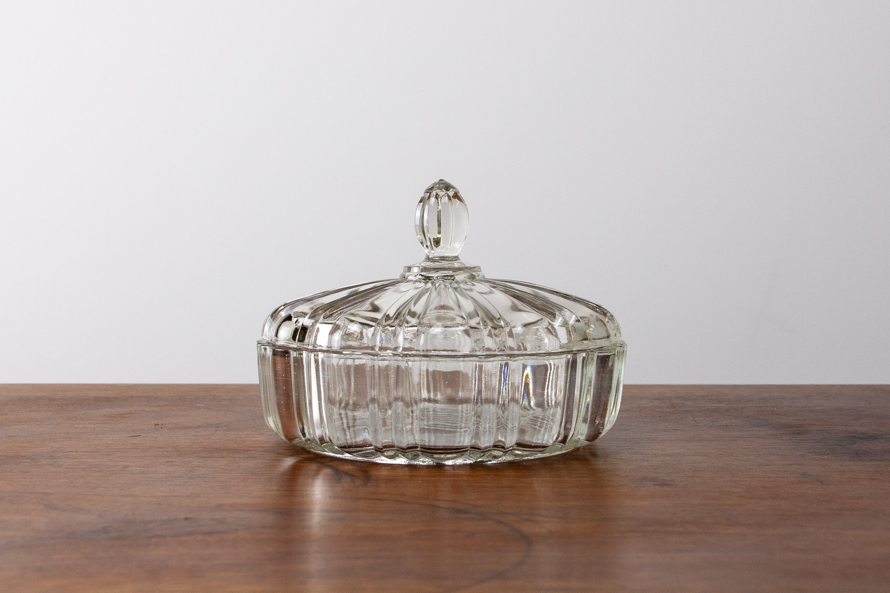 Anchor Hocking Clear Glass Covered Dish